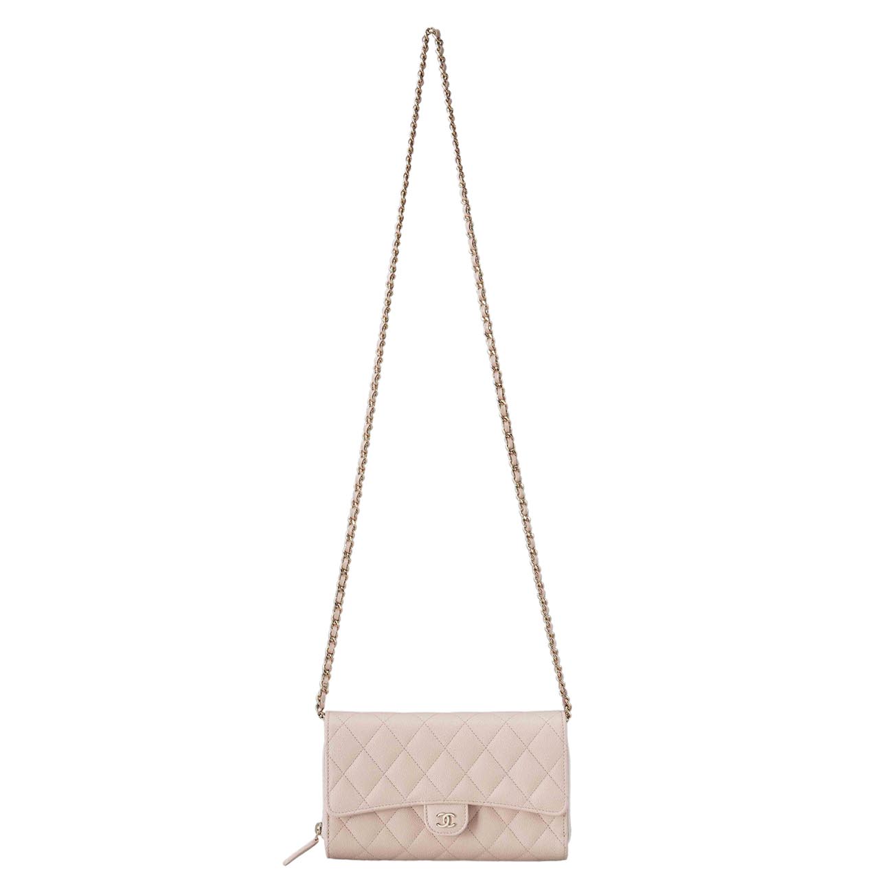 CHANEL(USED)샤넬 AP1744 캐비어 더블 플랩 WOC