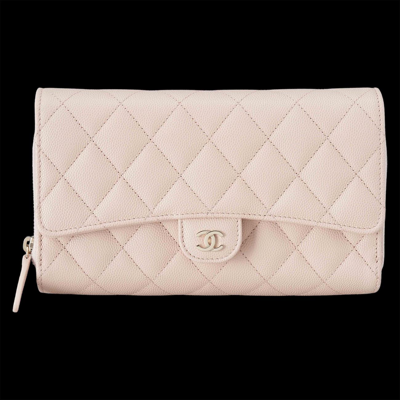 CHANEL(USED)샤넬 AP1744 캐비어 더블 플랩 WOC