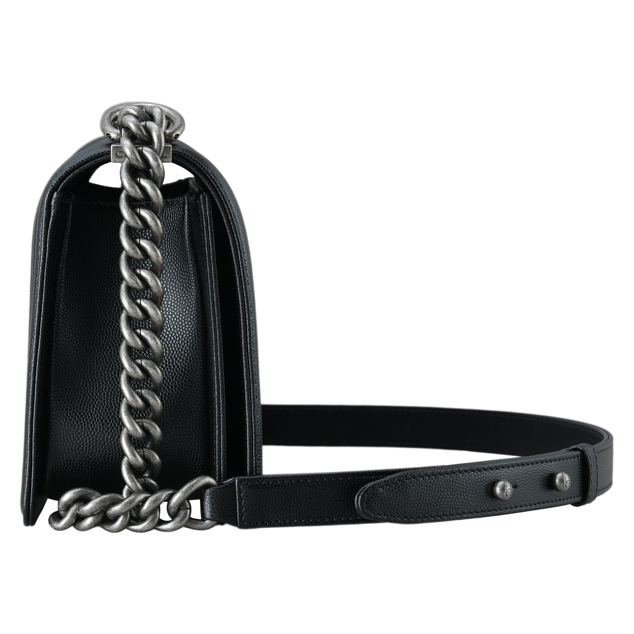 CHANEL(USED)샤넬 A67086 캐비어 보이샤넬 미듐 플랩백
