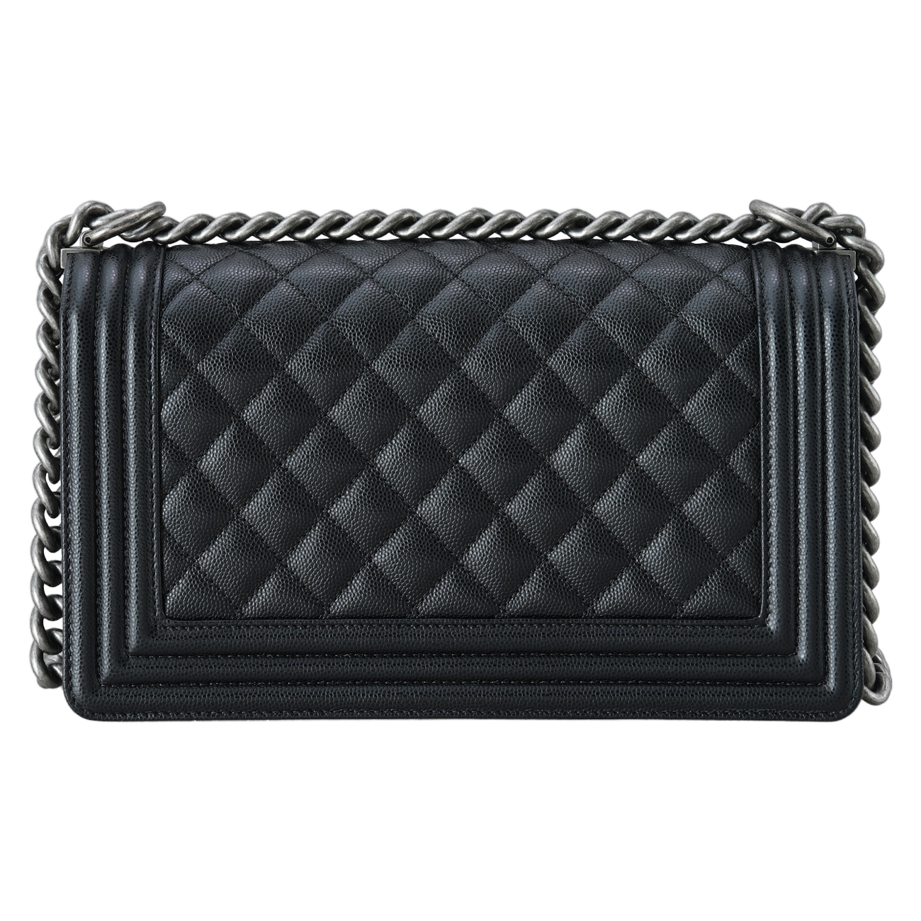 CHANEL(USED)샤넬 A67086 캐비어 보이샤넬 미듐 플랩백
