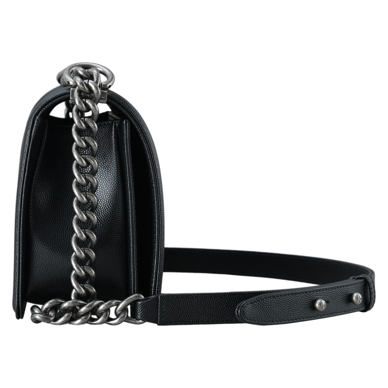 CHANEL(USED)샤넬 A67086 캐비어 보이샤넬 미듐 플랩백