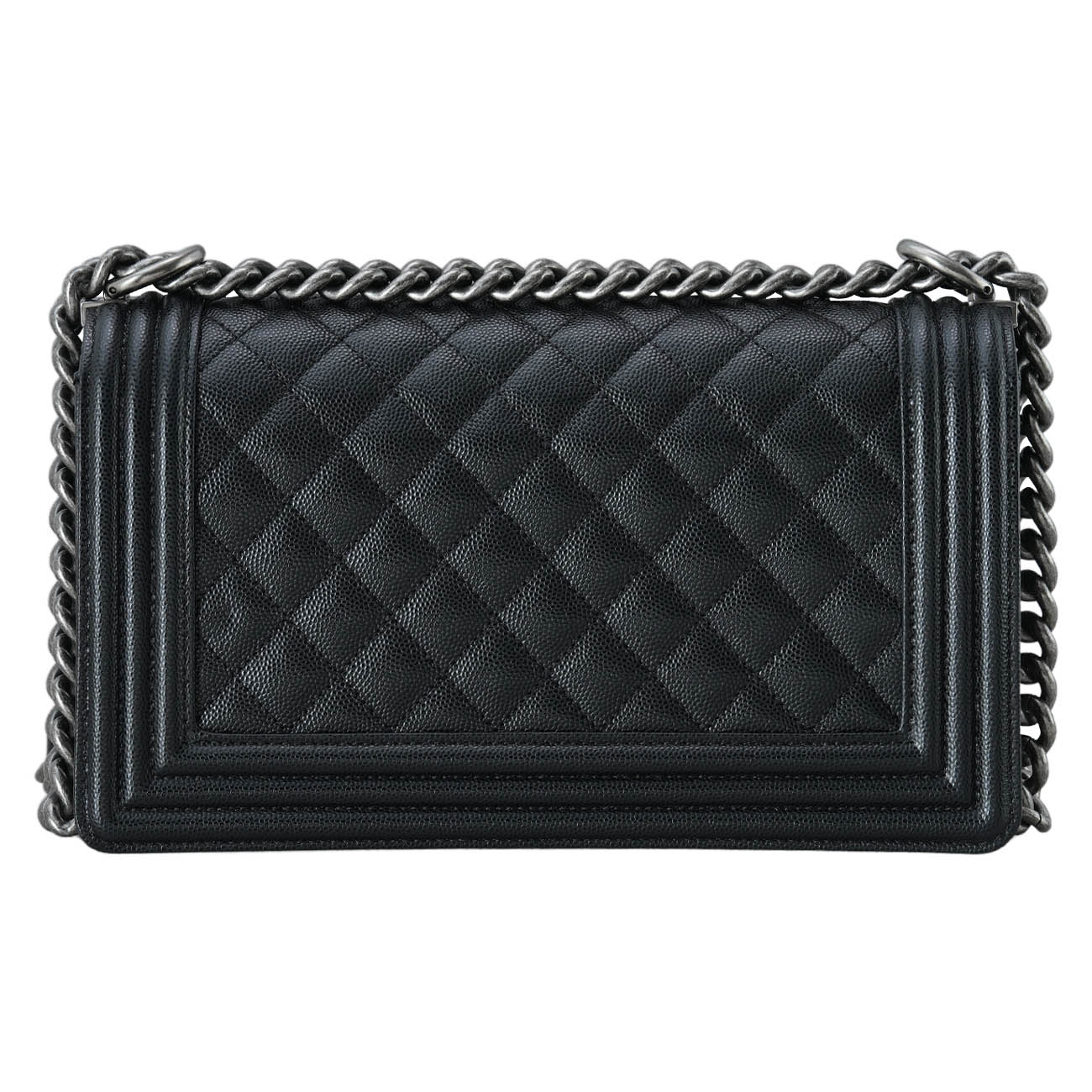 CHANEL(USED)샤넬 A67086 캐비어 보이샤넬 미듐 플랩백