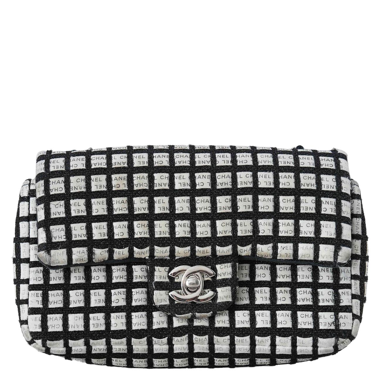 CHANEL(USED)샤넬 시즌 패브릭 체인 숄더백