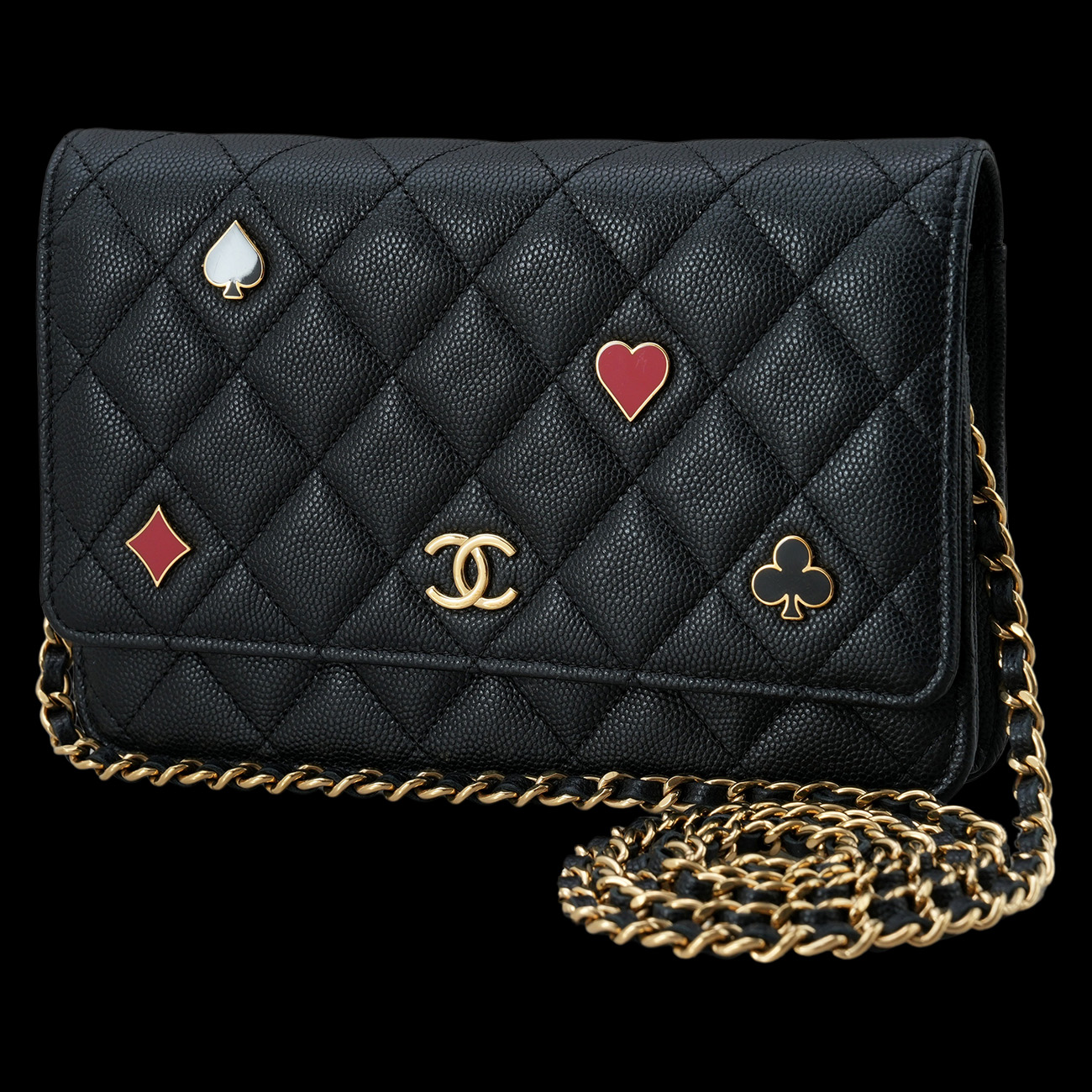 CHANEL(USED)샤넬 캐비어 참 클래식 WOC