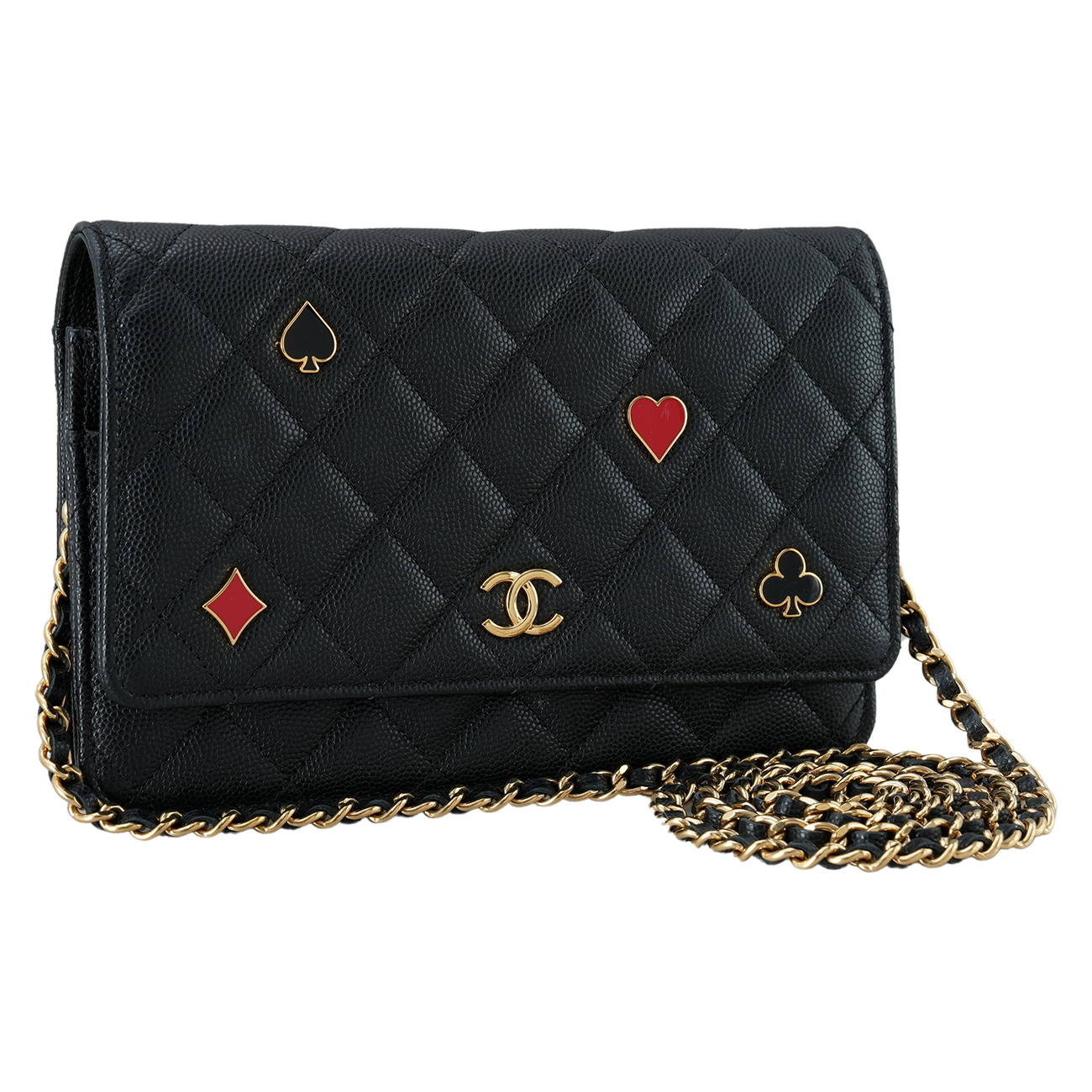 CHANEL(USED)샤넬 캐비어 참 클래식 WOC