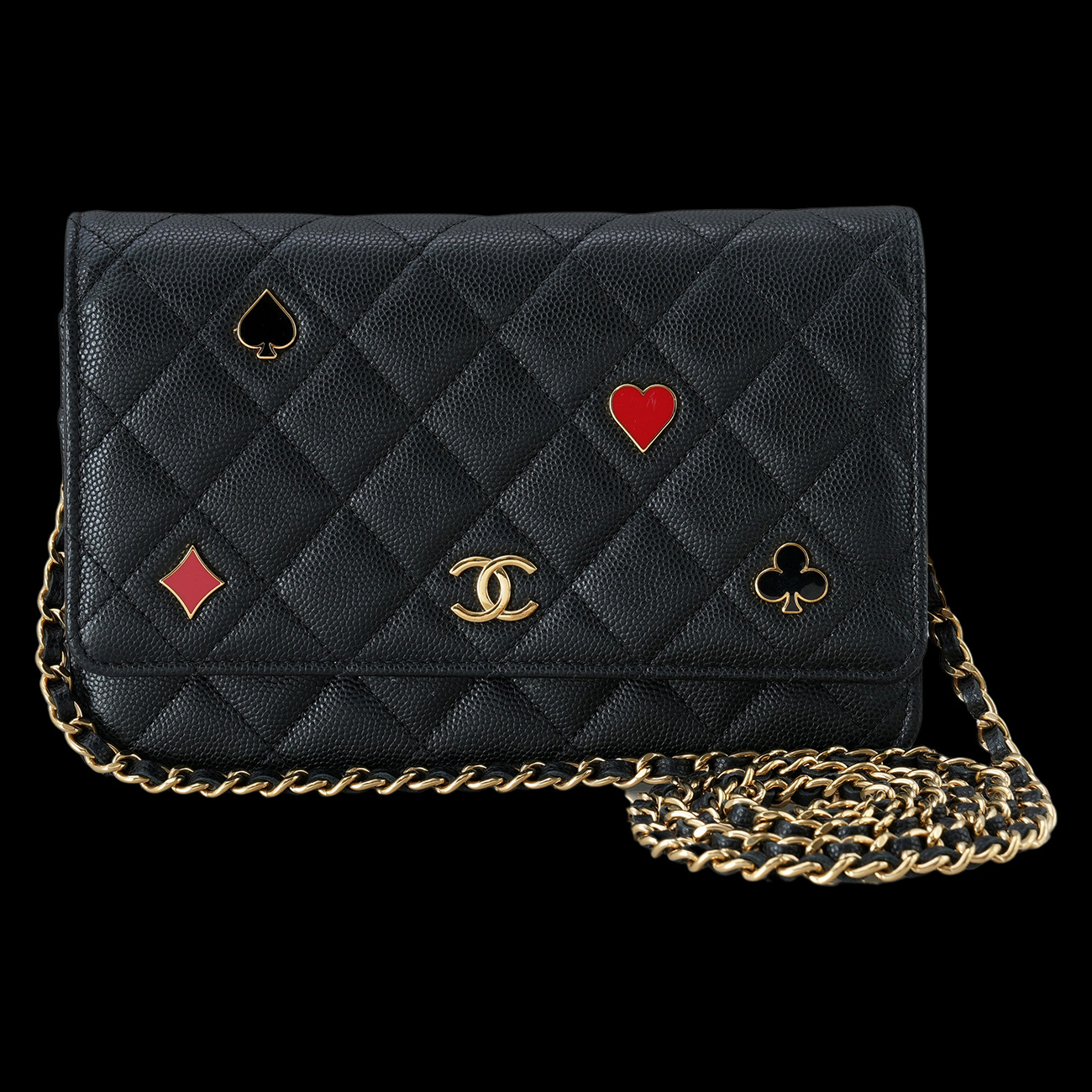 CHANEL(USED)샤넬 캐비어 참 클래식 WOC