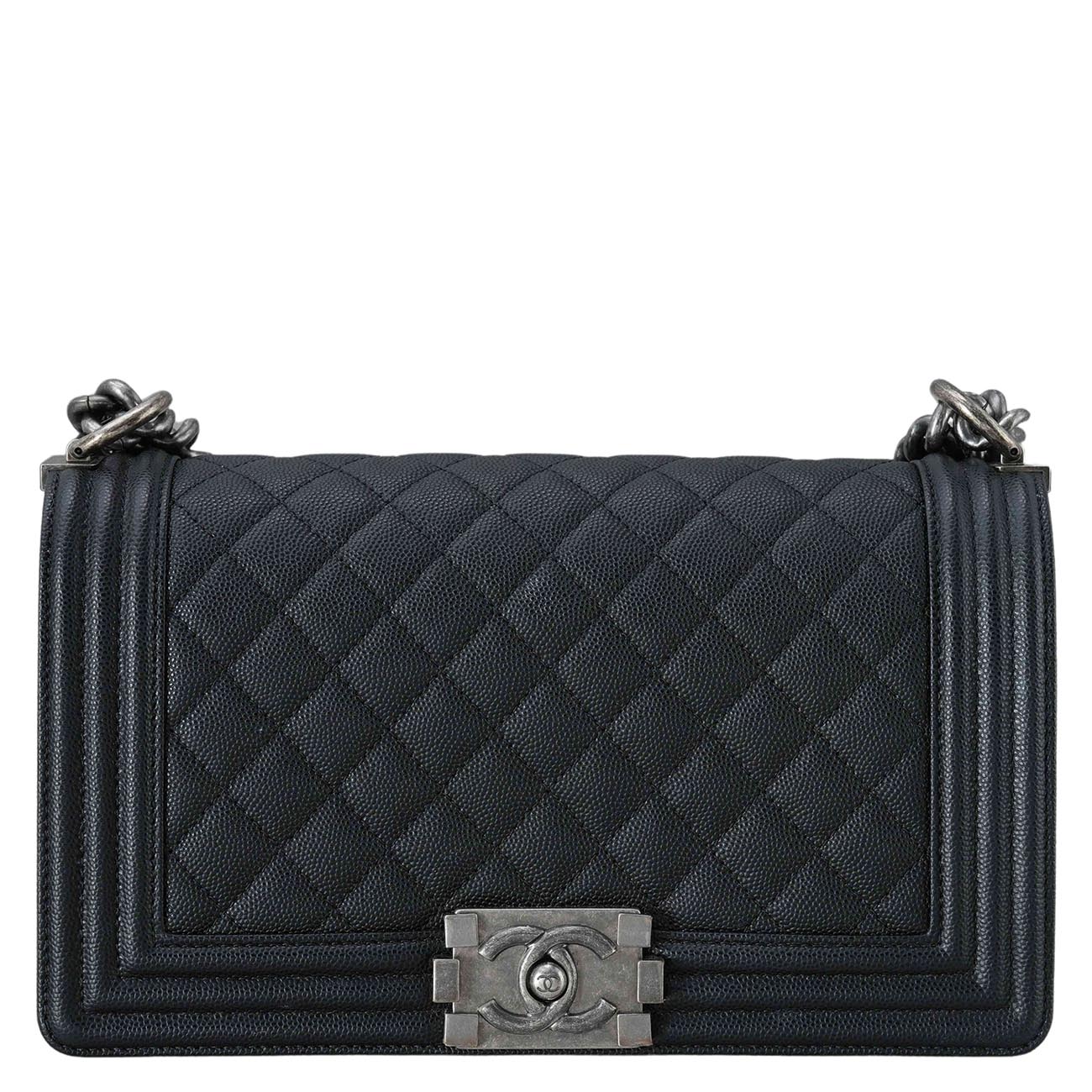 CHANEL(USED)샤넬 캐비어 보이샤넬 미듐 플랩백