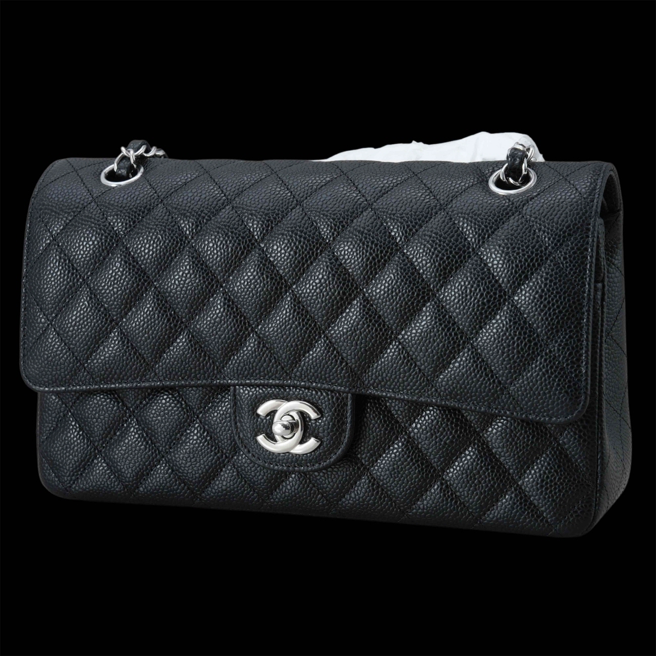 CHANEL(USED)샤넬 캐비어 클래식 미듐 플랩백