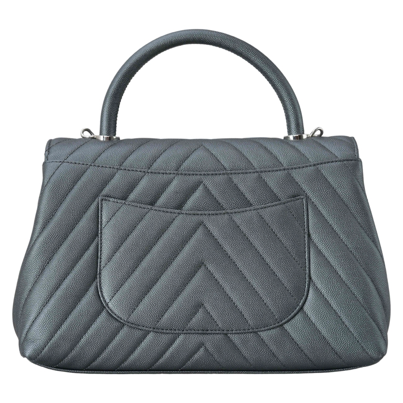 CHANEL(USED)샤넬 캐비어 코코핸들 쉐브론 미듐