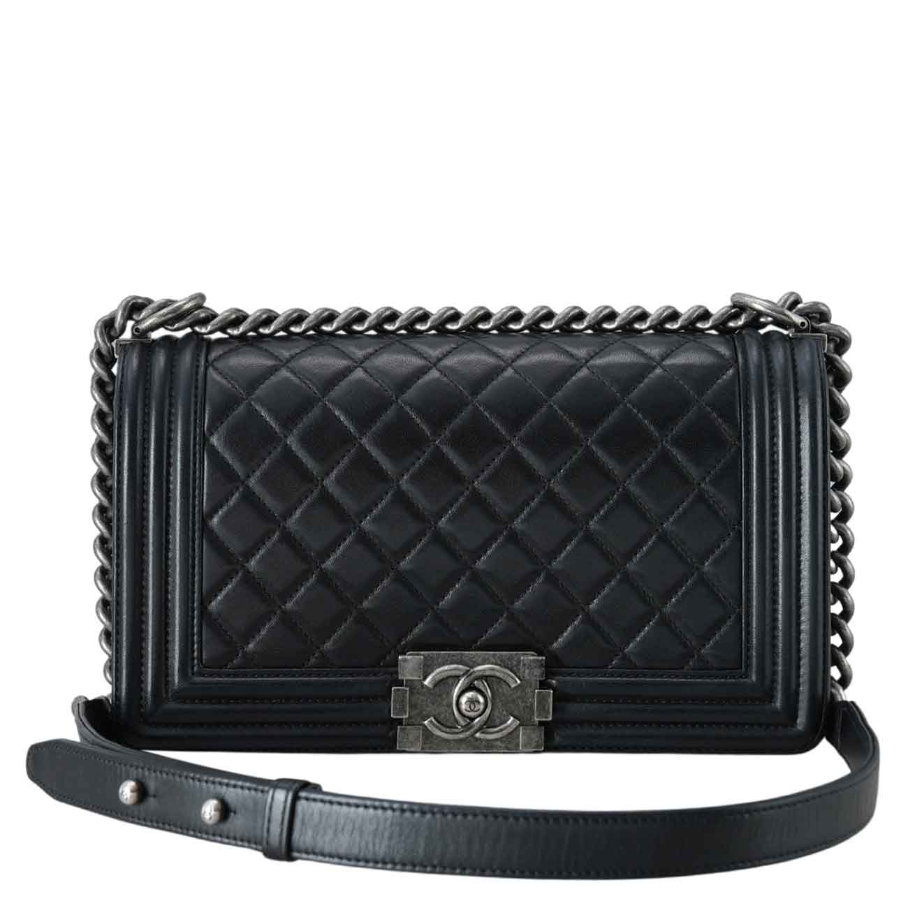 CHANEL(USED)샤넬 보이샤넬 램스킨 미듐