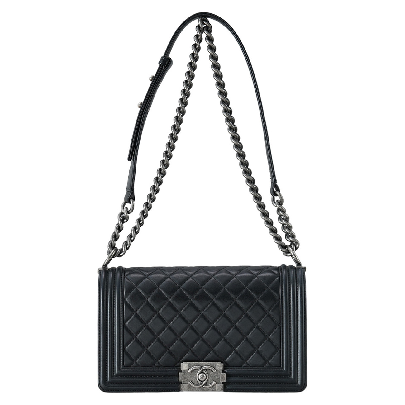 CHANEL(USED)샤넬 보이샤넬 램스킨 미듐