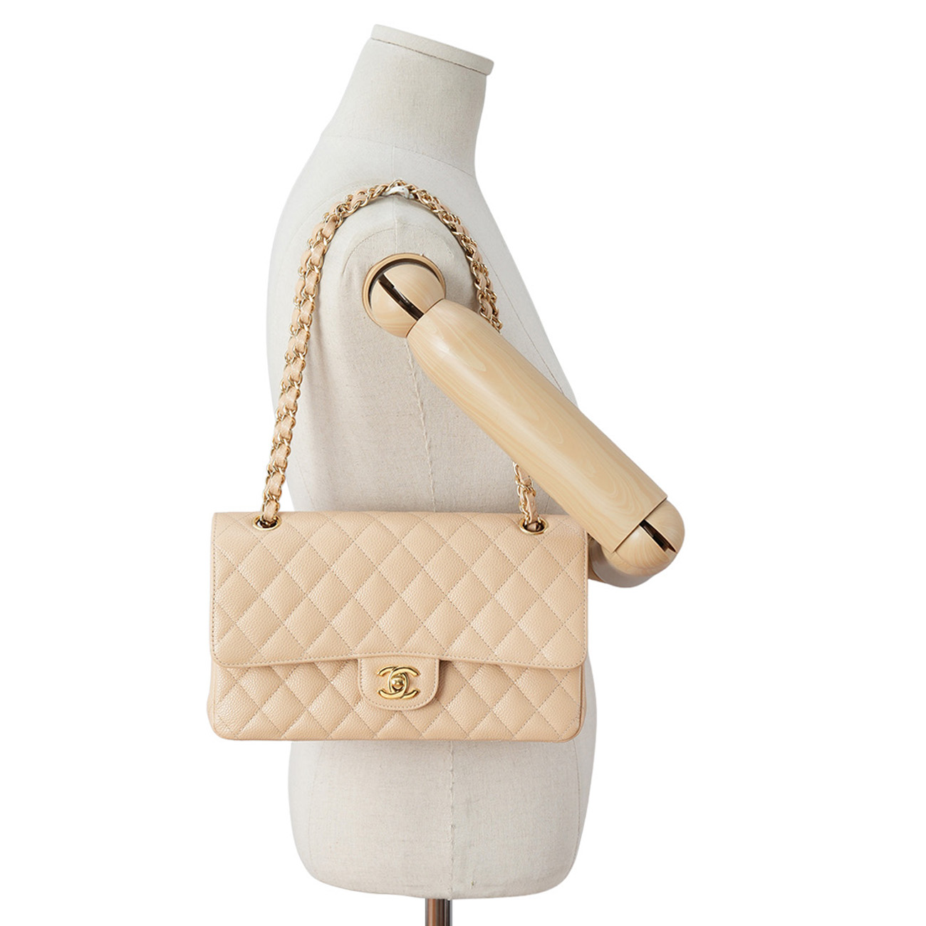 CHANEL(USED)샤넬 캐비어 클래식 미듐 플랩백