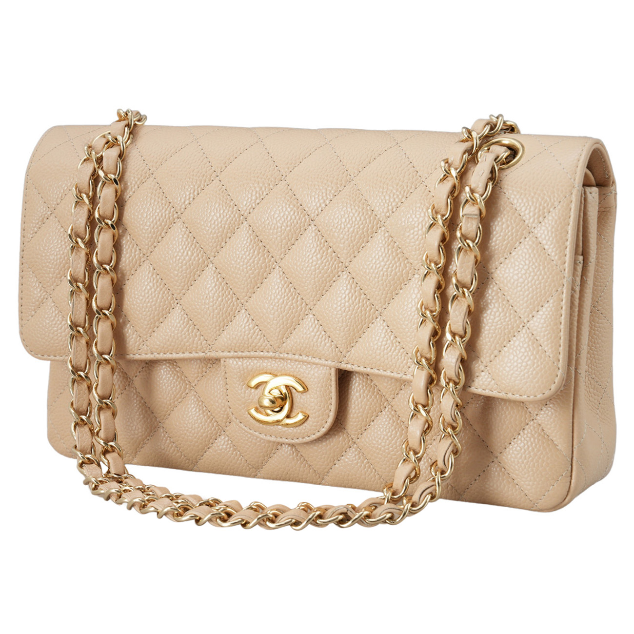 CHANEL(USED)샤넬 캐비어 클래식 미듐 플랩백