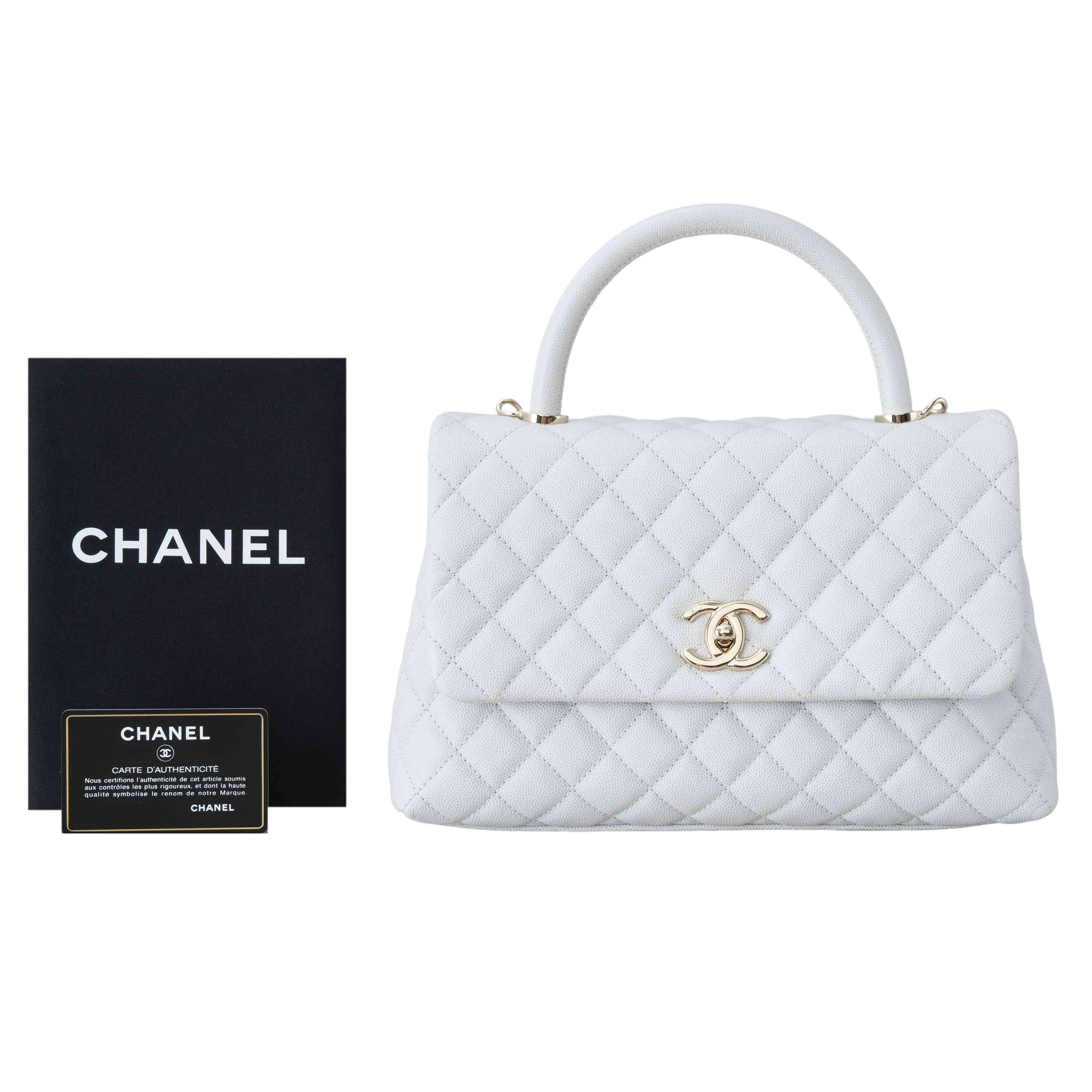 CHANEL(USED)샤넬 캐비어 코코핸들 미듐