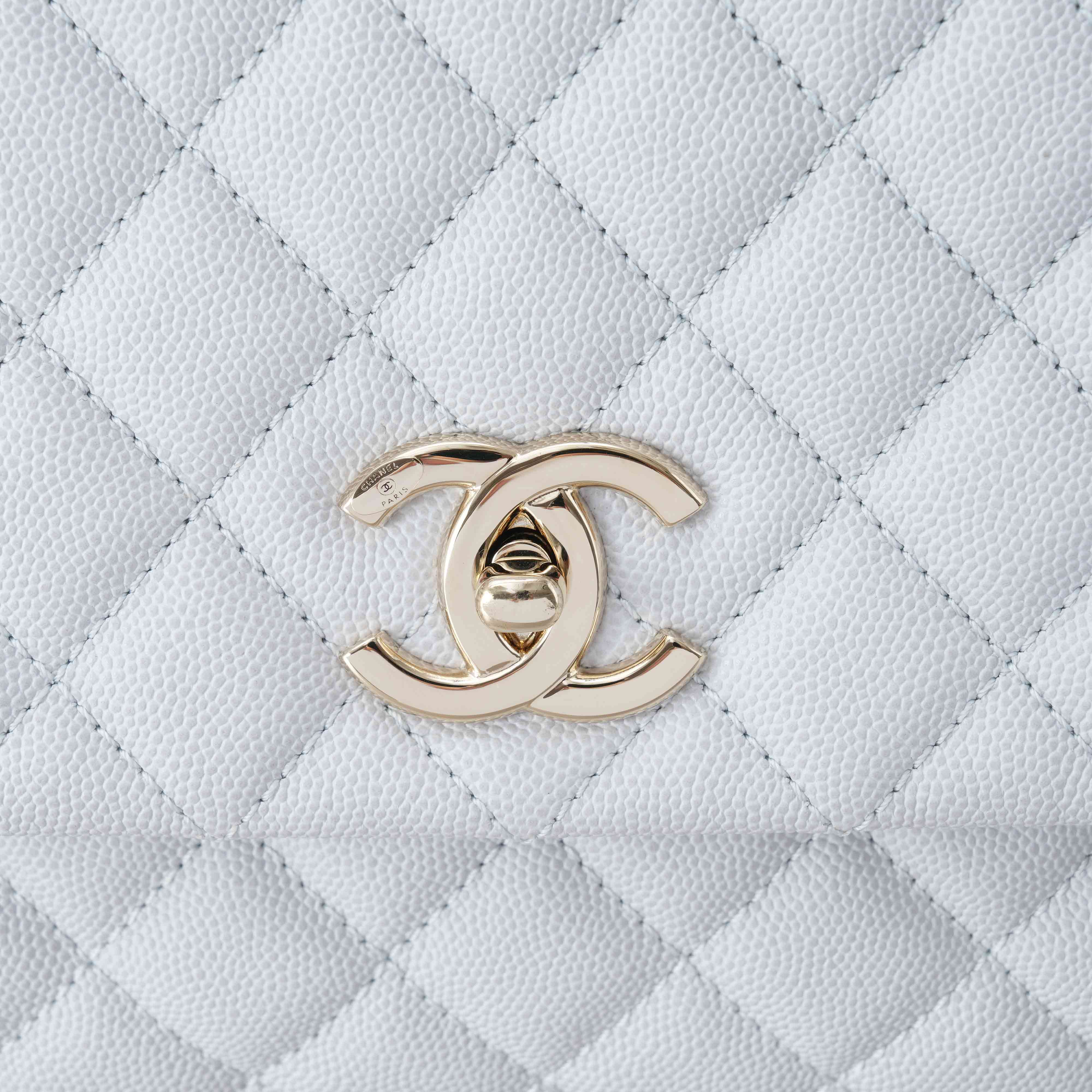 CHANEL(USED)샤넬 캐비어 코코핸들 미듐
