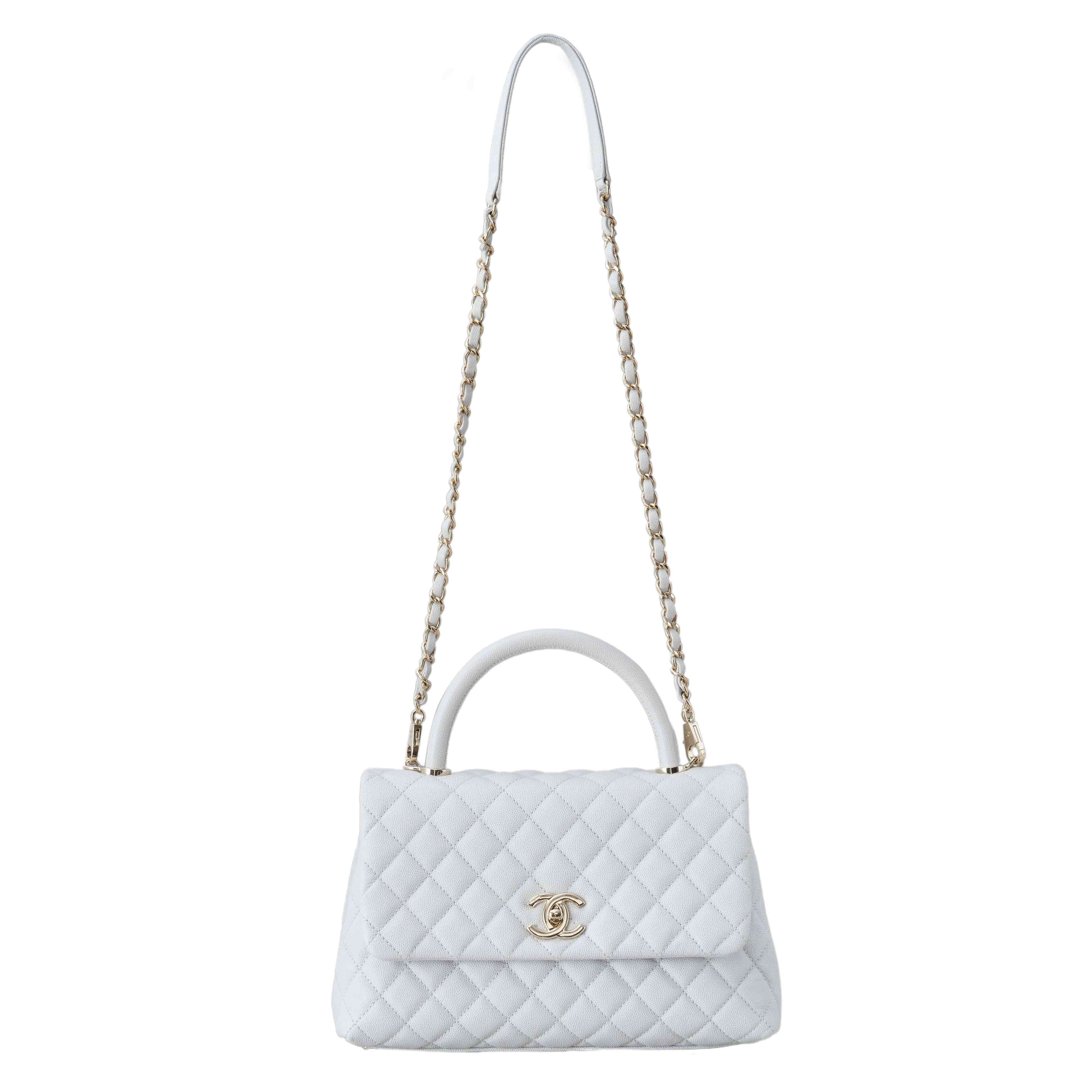 CHANEL(USED)샤넬 캐비어 코코핸들 미듐