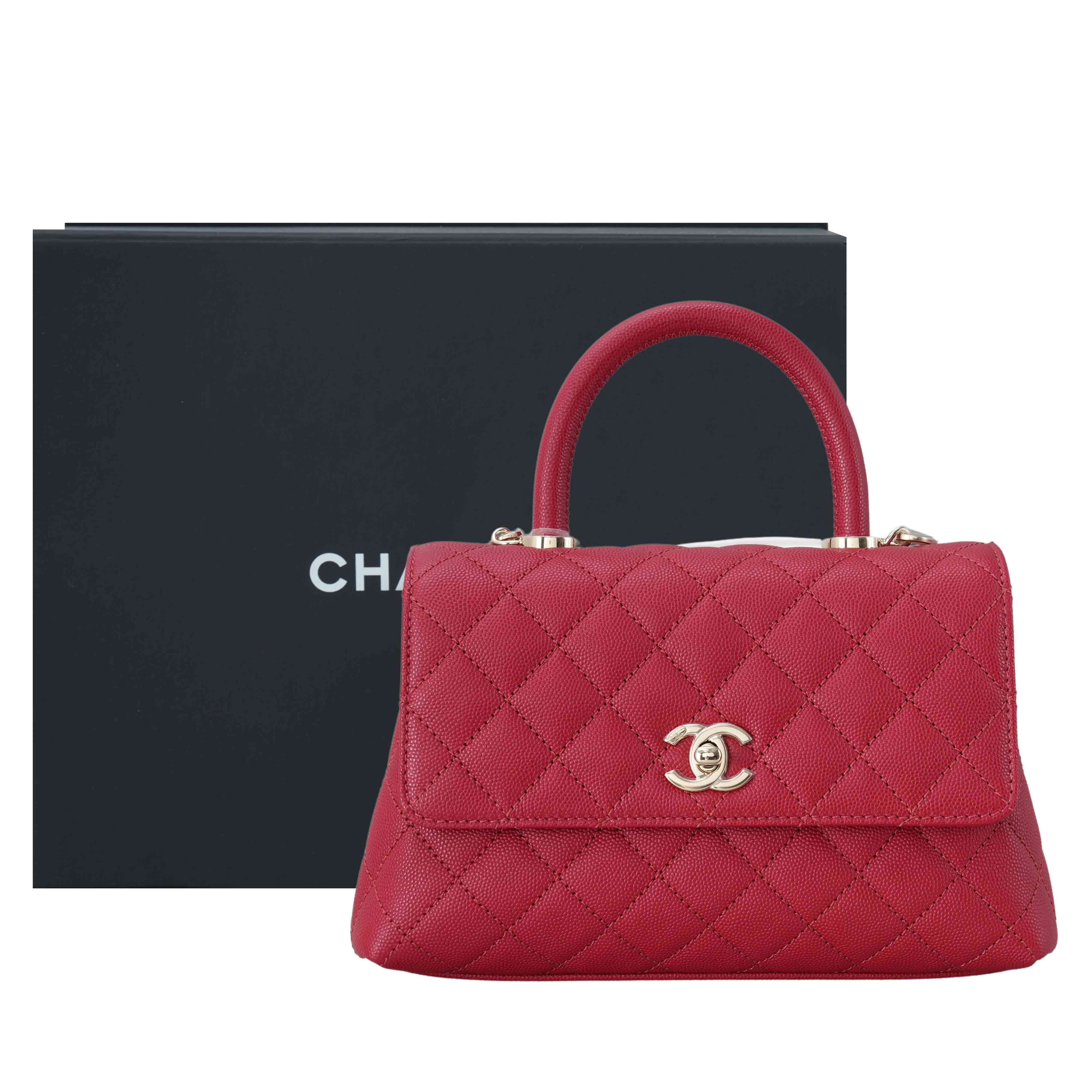 CHANEL(USED)샤넬 캐비어 코코핸들 스몰