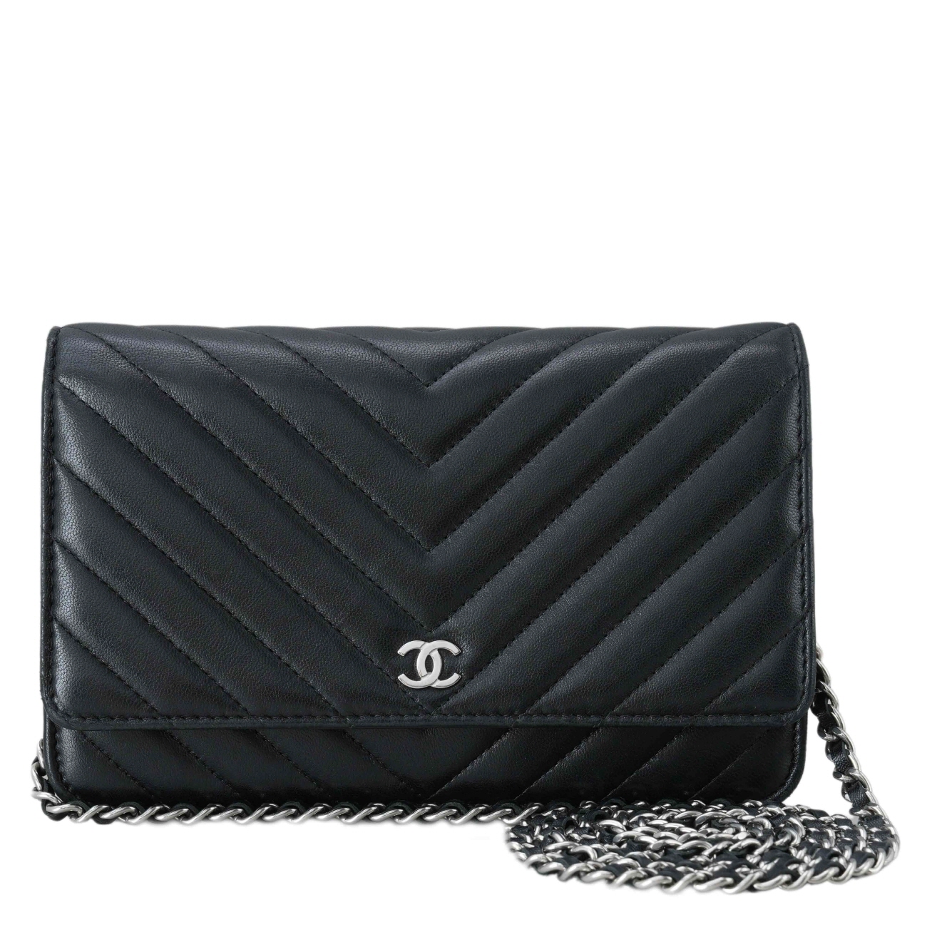 CHANEL(USED)샤넬 램스킨 쉐브론 WOC