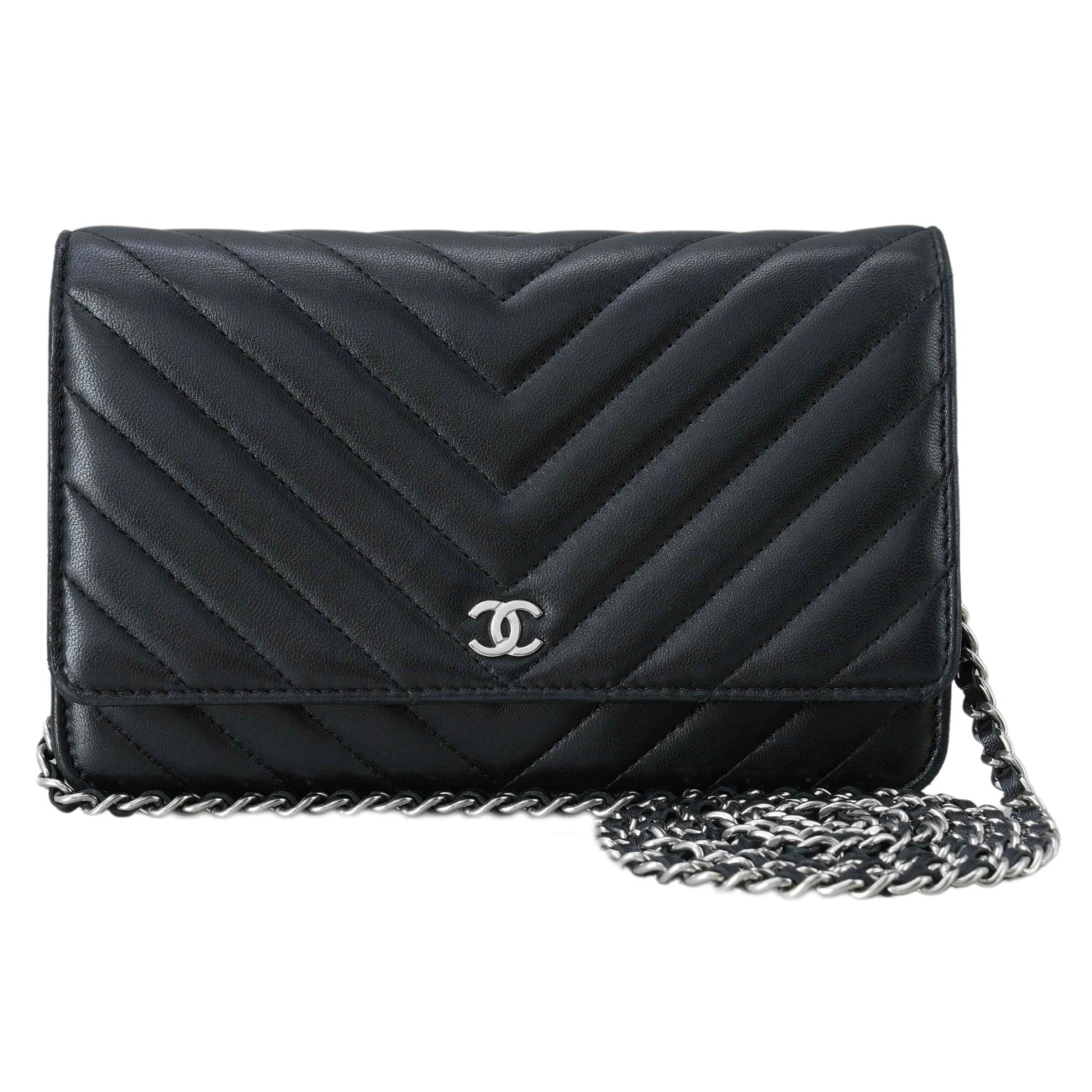CHANEL(USED)샤넬 램스킨 쉐브론 WOC