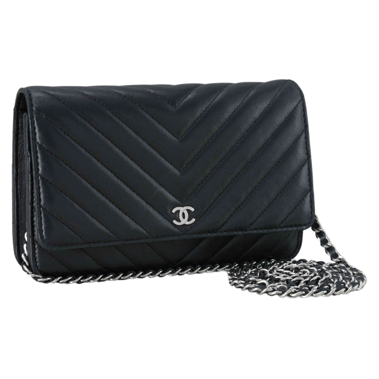 CHANEL(USED)샤넬 램스킨 쉐브론 WOC