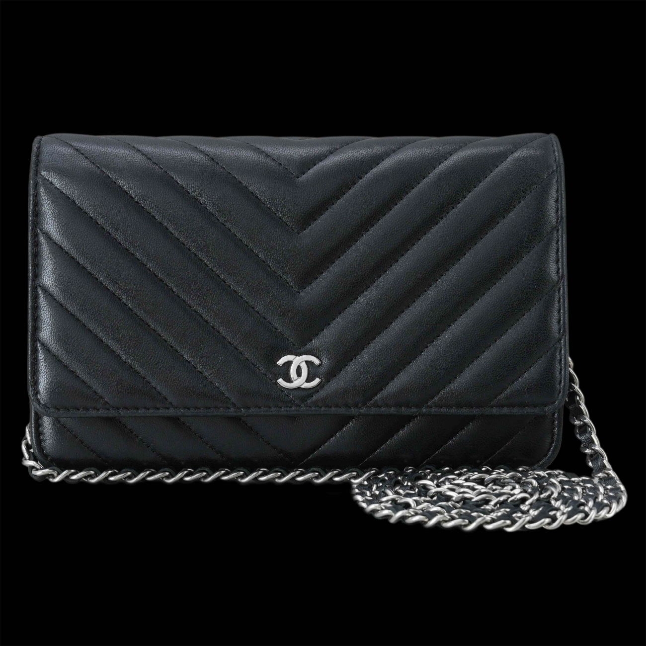 CHANEL(USED)샤넬 램스킨 쉐브론 WOC