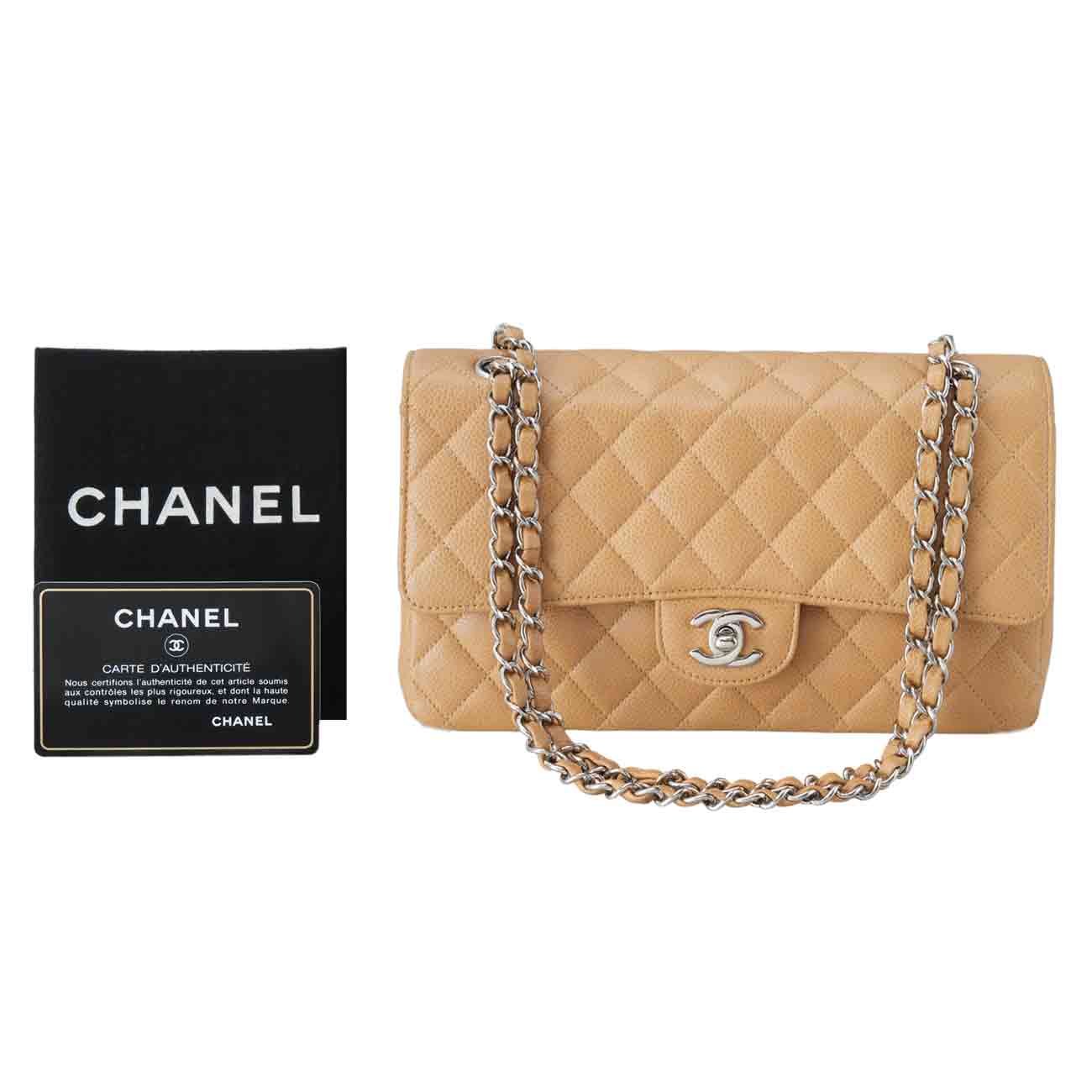 CHANEL(USED)샤넬 캐비어 클래식 미듐 플랩백