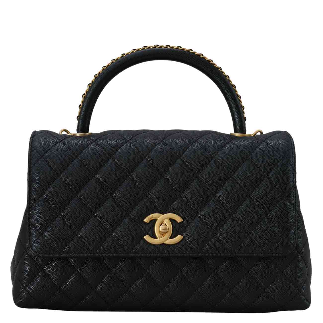 CHANEL(USED)샤넬 A92991 시즌 캐비어 코코핸들 미듐
