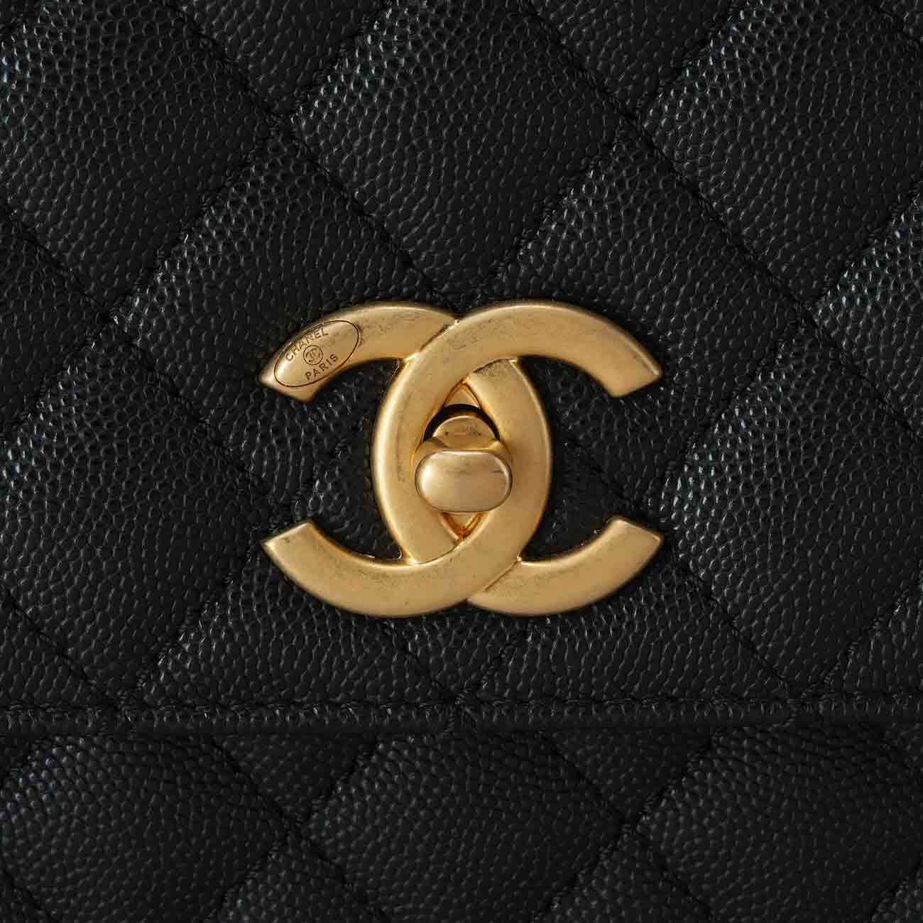 CHANEL(USED)샤넬 A92991 시즌 캐비어 코코핸들 미듐