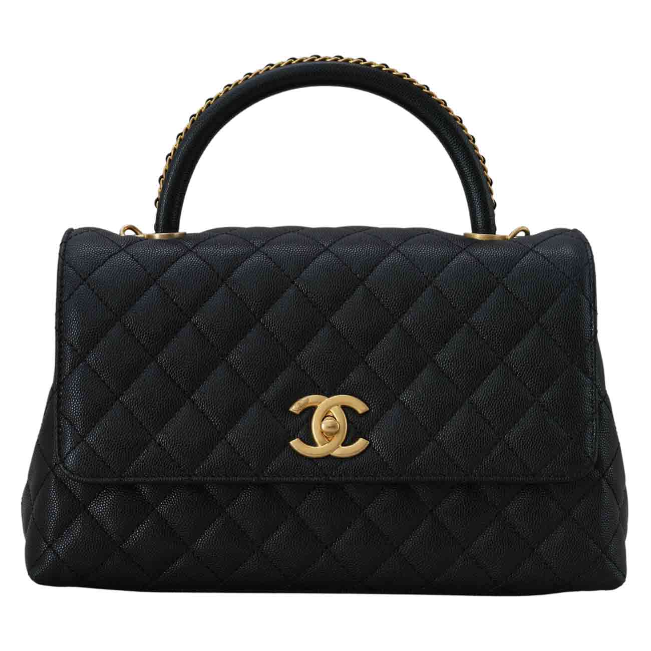 CHANEL(USED)샤넬 A92991 시즌 캐비어 코코핸들 미듐