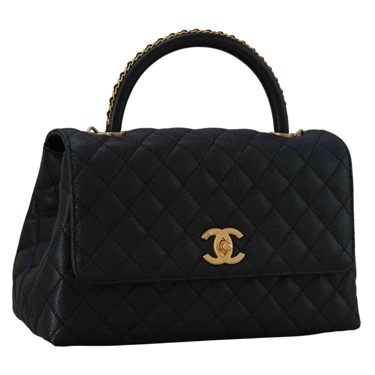 CHANEL(USED)샤넬 A92991 시즌 캐비어 코코핸들 미듐