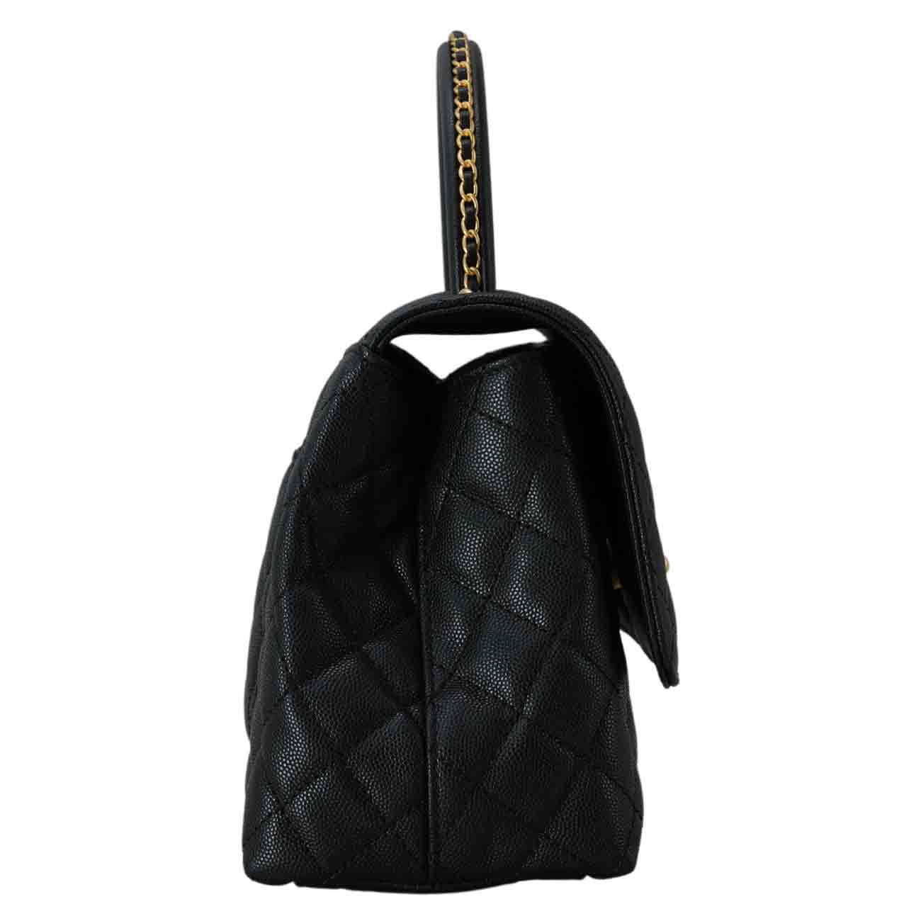 CHANEL(USED)샤넬 A92991 시즌 캐비어 코코핸들 미듐
