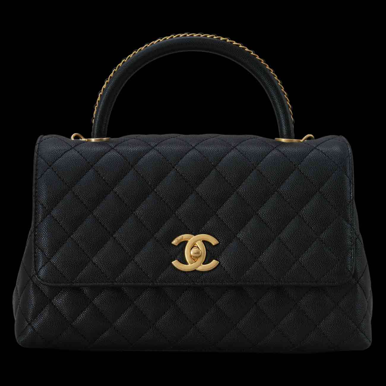 CHANEL(USED)샤넬 A92991 시즌 캐비어 코코핸들 미듐