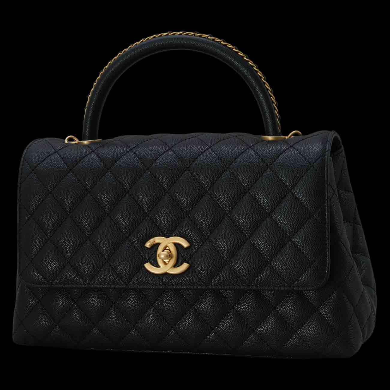 CHANEL(USED)샤넬 A92991 시즌 캐비어 코코핸들 미듐
