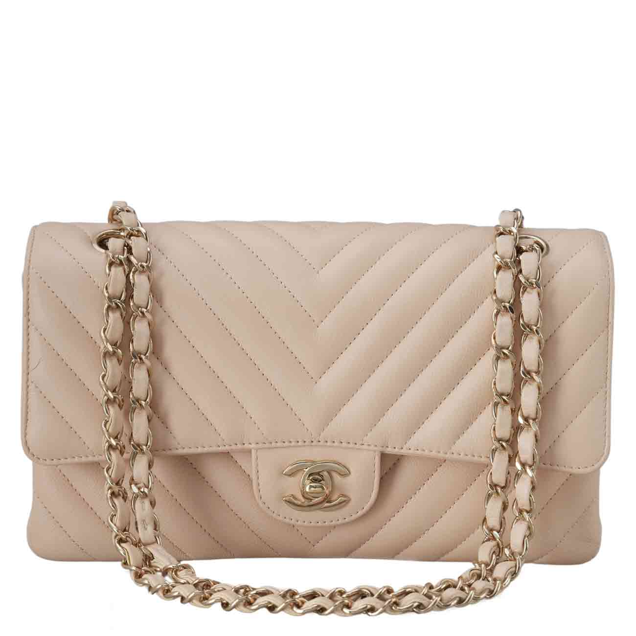 CHANEL(USED)샤넬 캐비어 클래식 쉐브론 미듐 플랩백