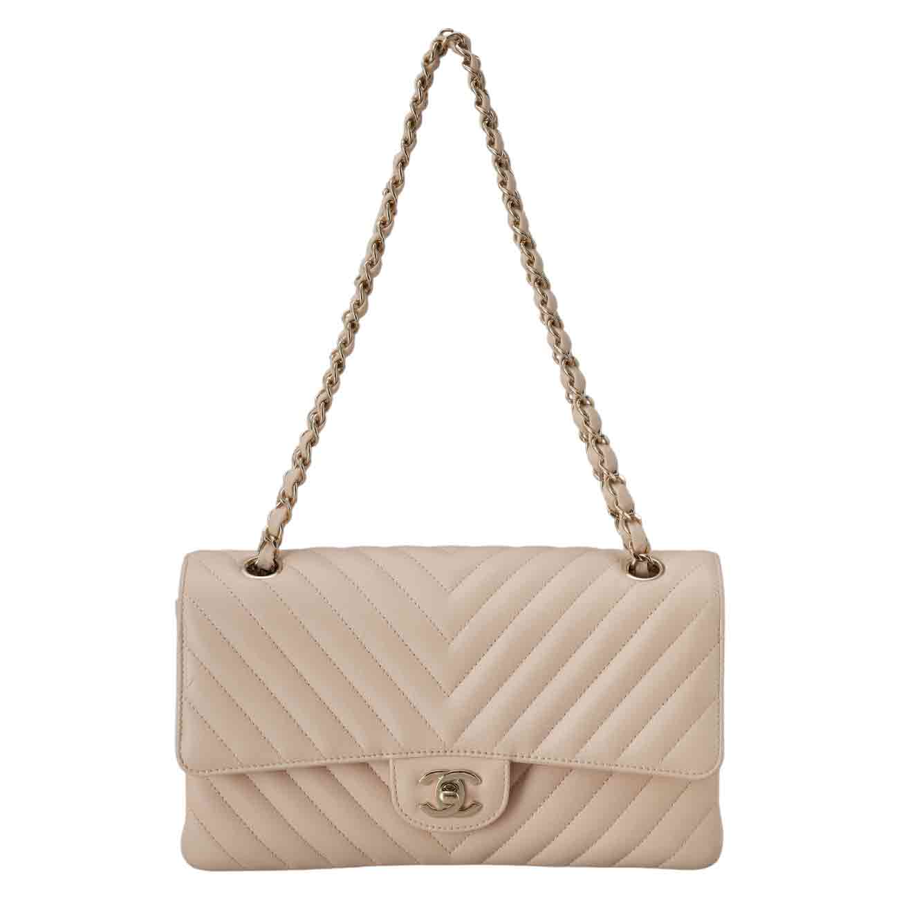CHANEL(USED)샤넬 캐비어 클래식 쉐브론 미듐 플랩백