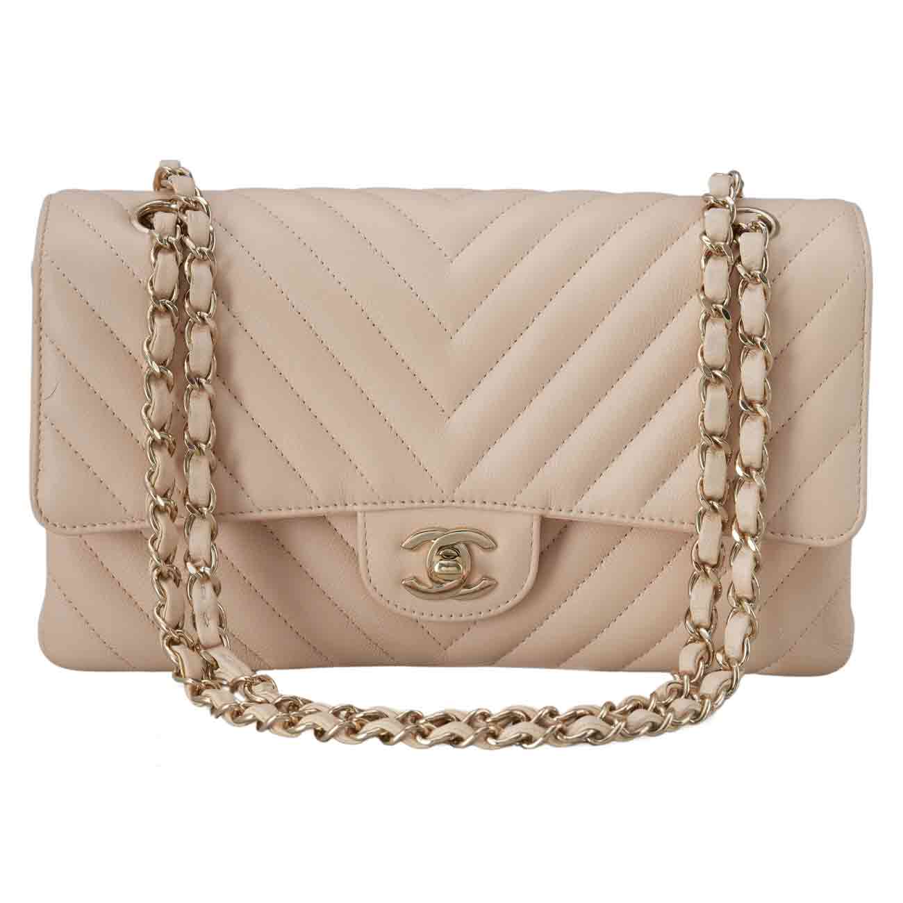 CHANEL(USED)샤넬 캐비어 클래식 쉐브론 미듐 플랩백