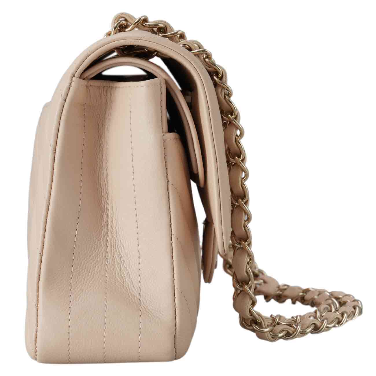 CHANEL(USED)샤넬 캐비어 클래식 쉐브론 미듐 플랩백