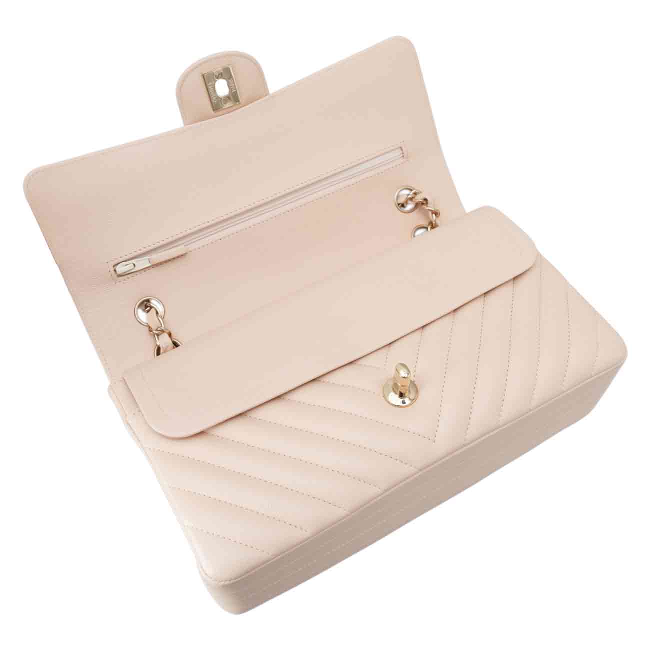 CHANEL(USED)샤넬 캐비어 클래식 쉐브론 미듐 플랩백