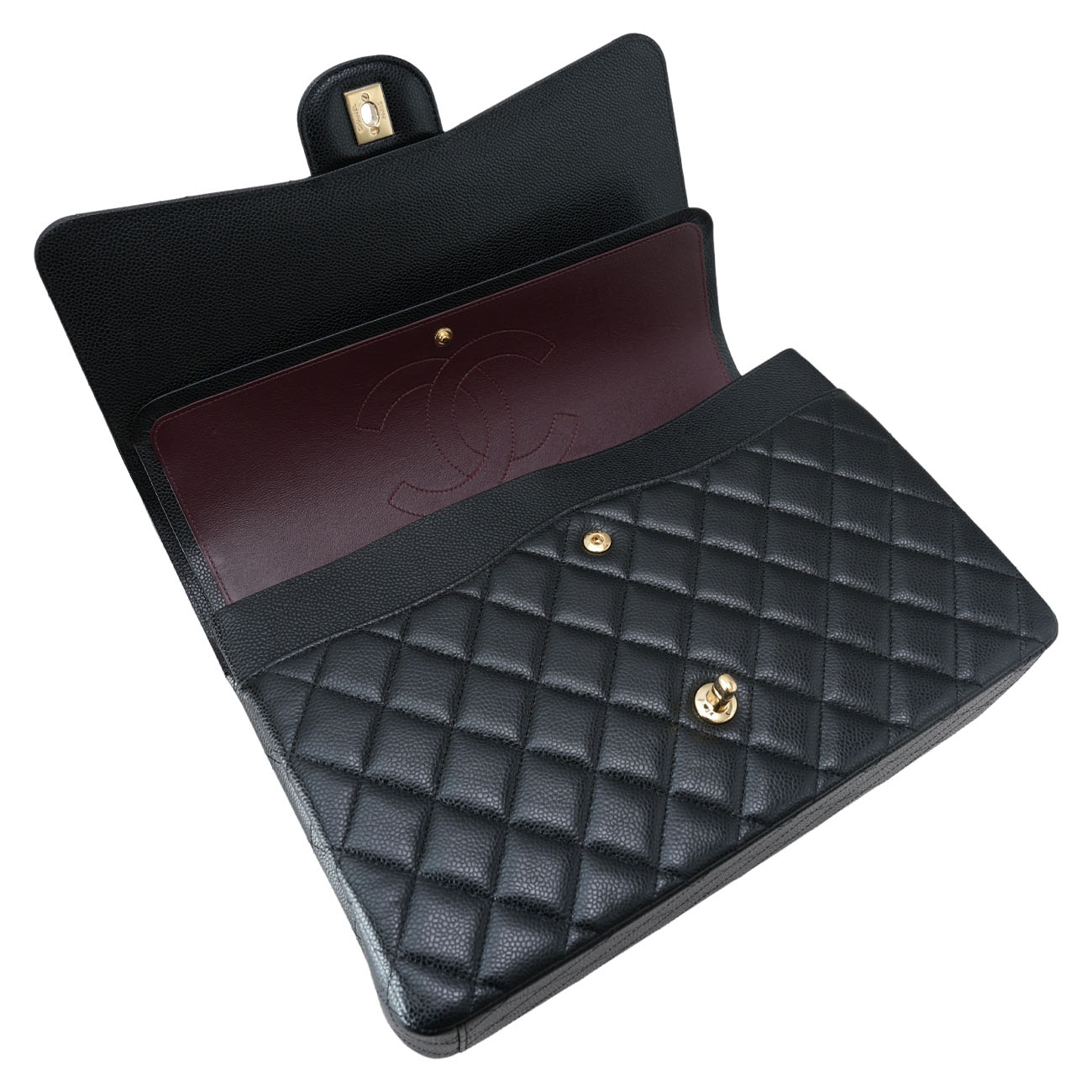 CHANEL(USED)샤넬 클래식 캐비어 맥시 플랩백