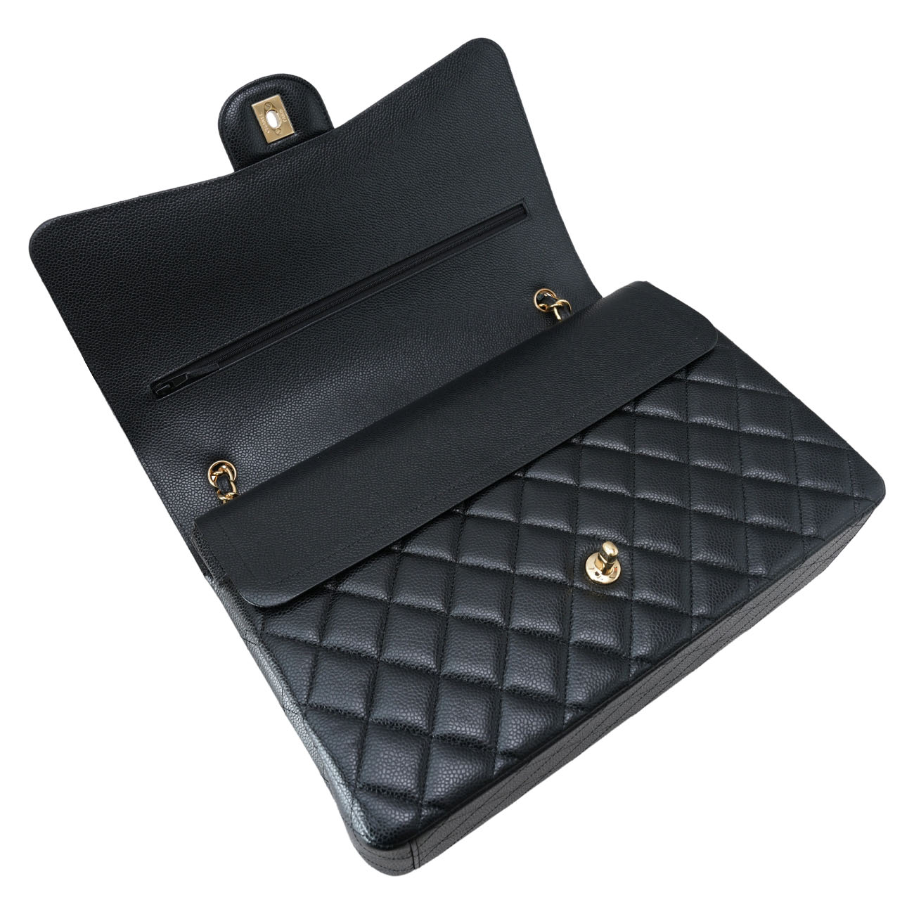 CHANEL(USED)샤넬 클래식 캐비어 맥시 플랩백