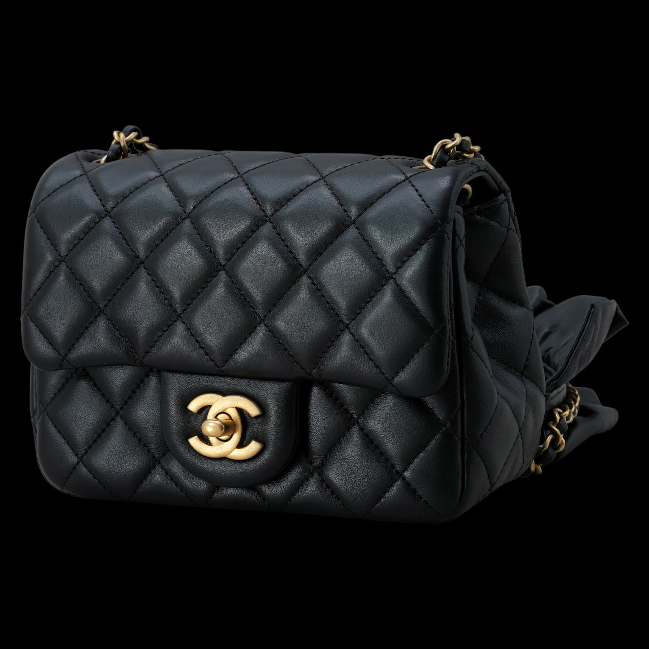 CHANEL(USED)샤넬 시즌 쁘띠삭 리본스트랩