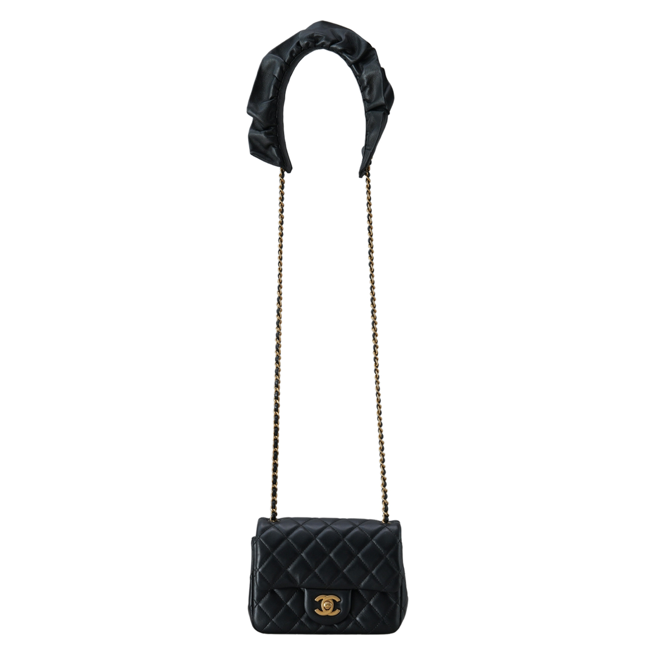 CHANEL(USED)샤넬 시즌 쁘띠삭 리본스트랩