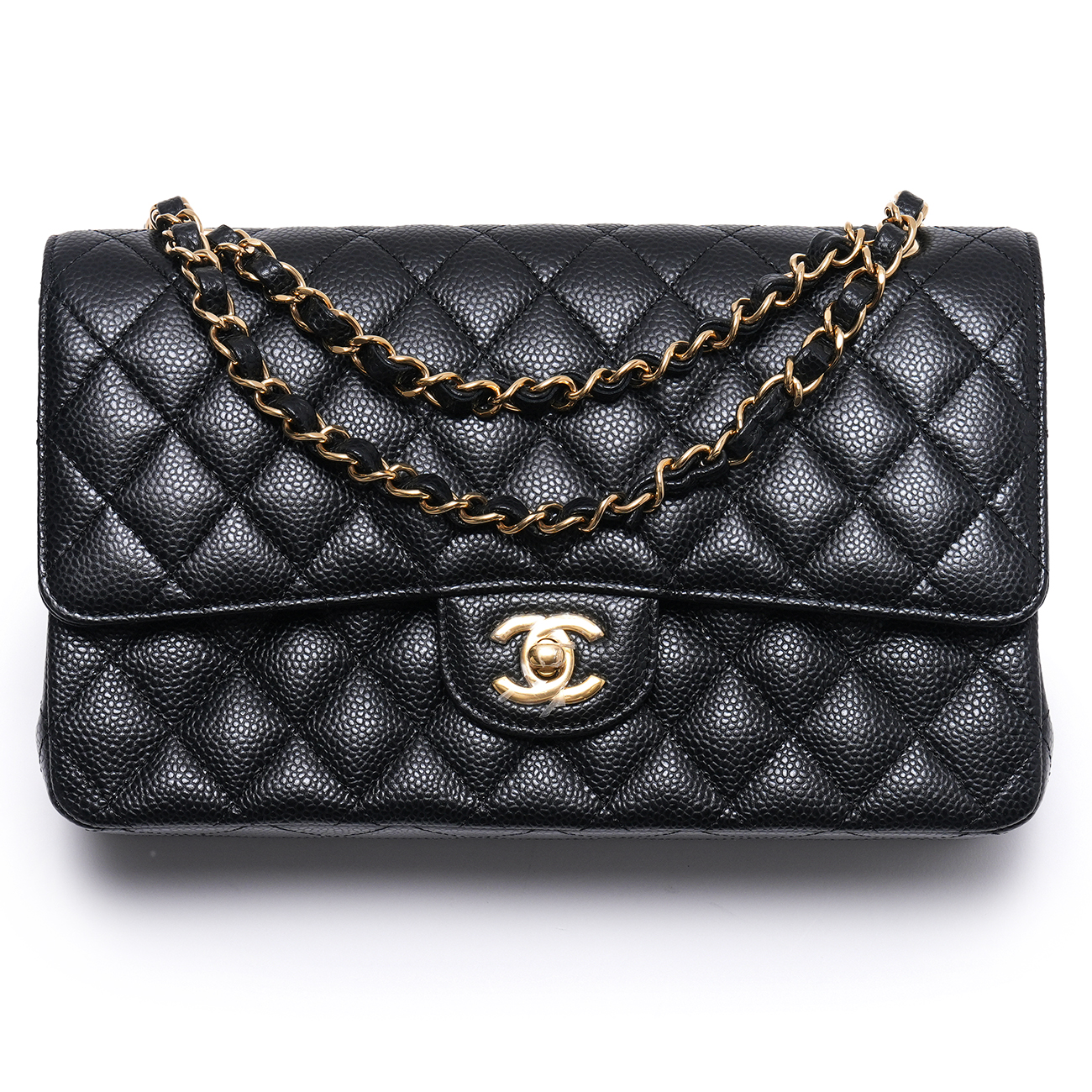 CHANEL(USED)샤넬 캐비어 클래식 미듐 플랩백