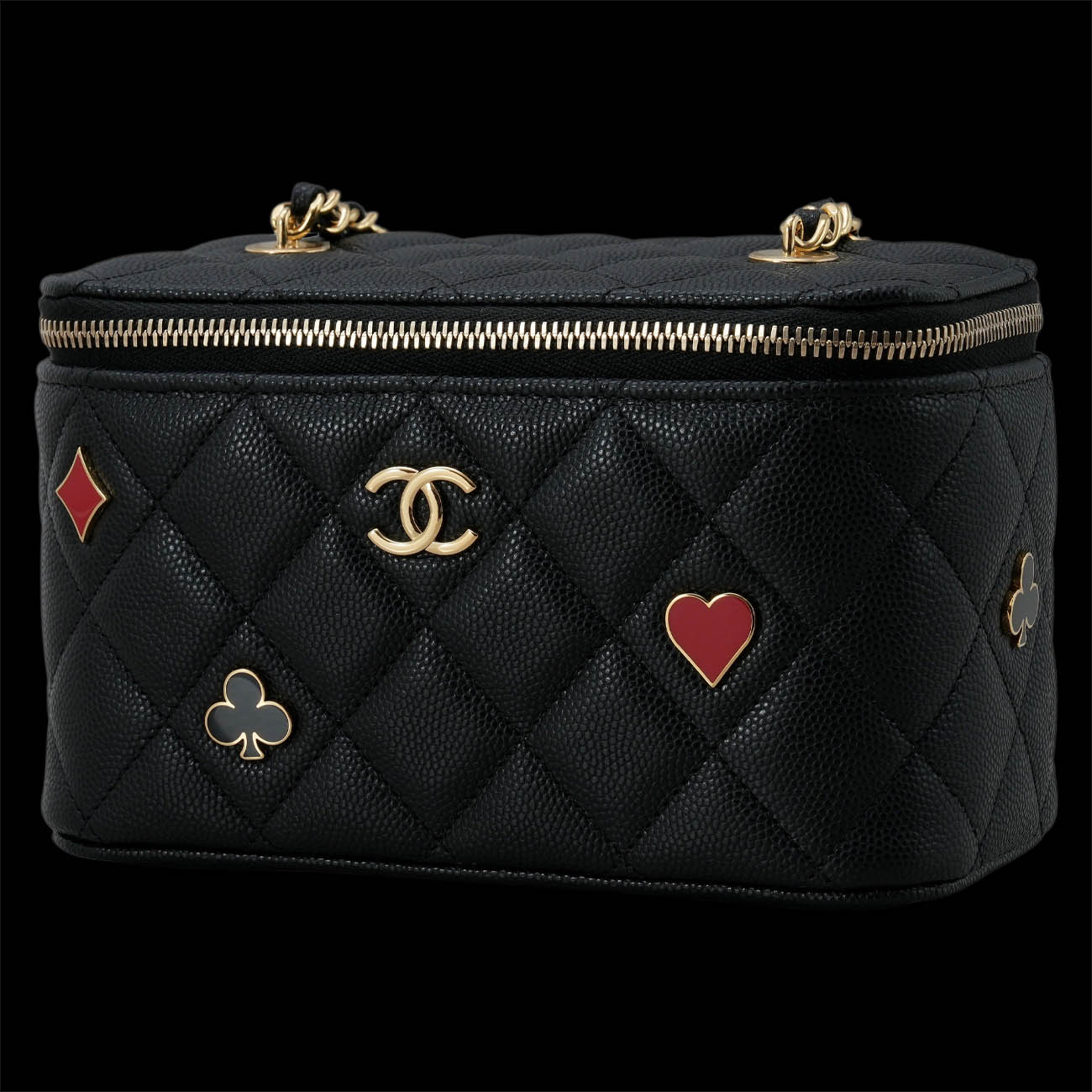 CHANEL(USED)샤넬 AP3079 캐비어 참 베니티 크로스백