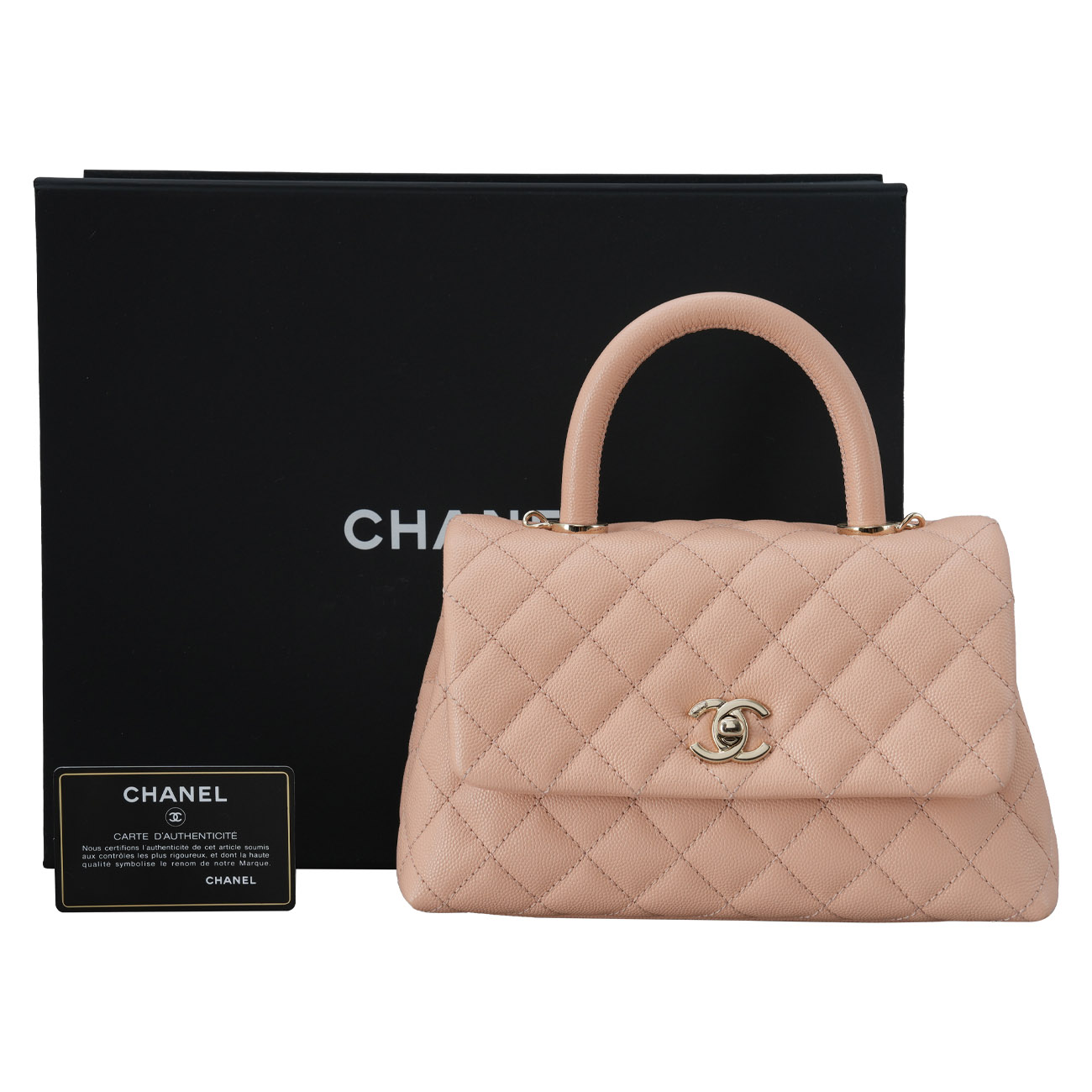 CHANEL(USED)샤넬 A92990 캐비어 코코핸들 스몰