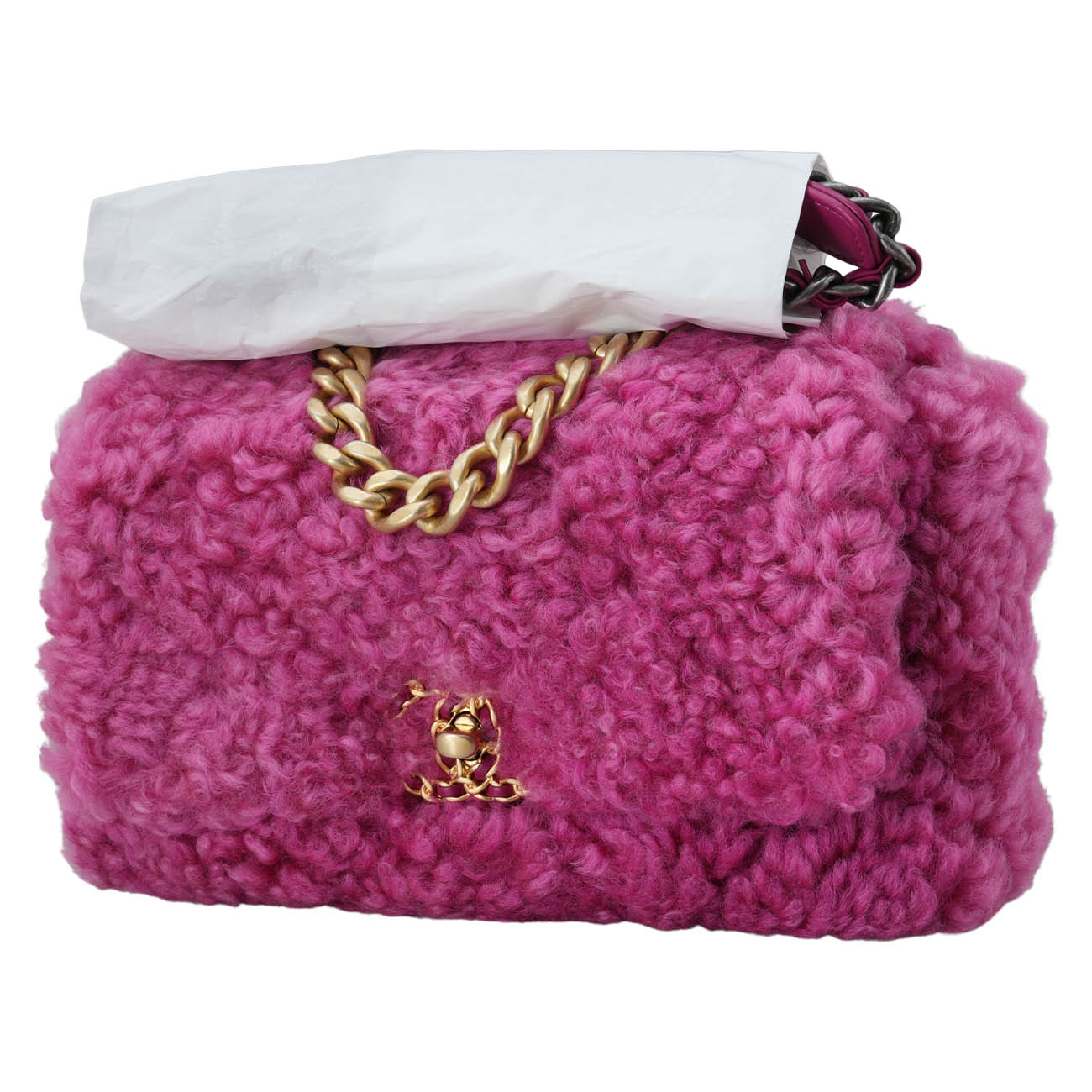 CHANEL(USED)샤넬 AS1160 시즌 19백 양털 시어링 미듐