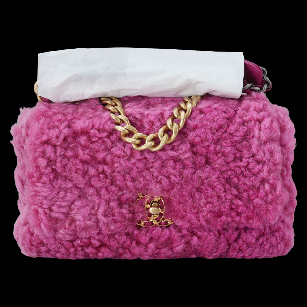 CHANEL(USED)샤넬 AS1160 시즌 19백 양털 시어링 미듐