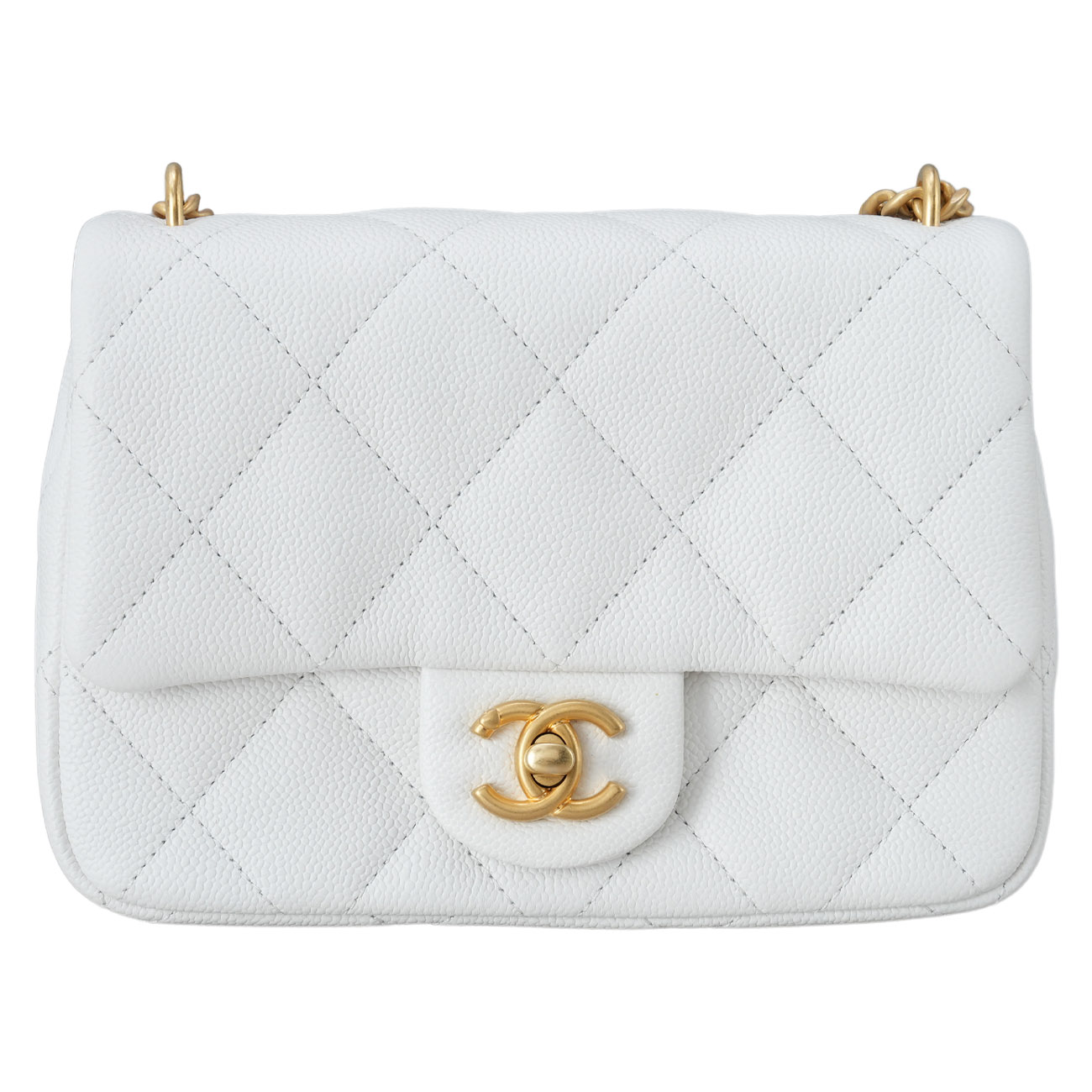 CHANEL(USED)샤넬 캐비어 하트볼 체인 플랩백