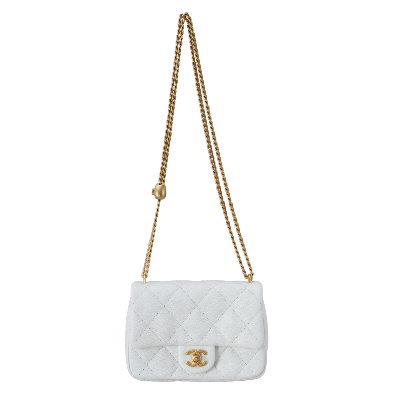 CHANEL(USED)샤넬 캐비어 하트볼 체인 플랩백