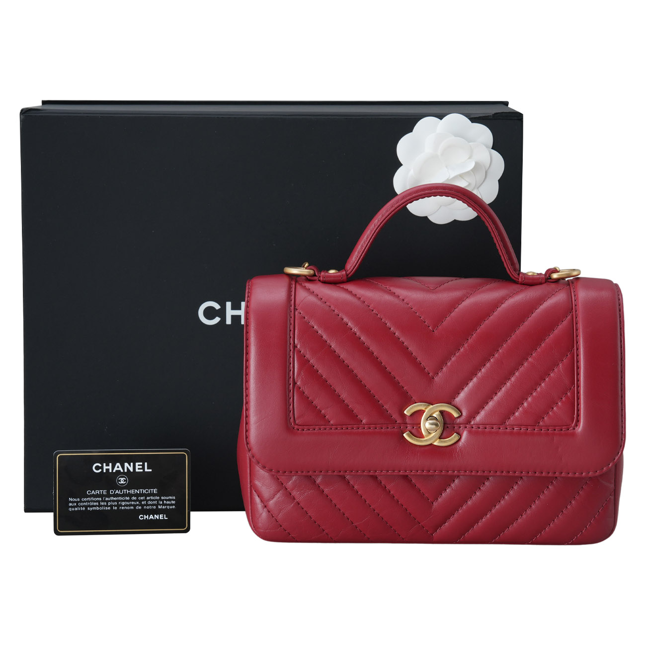 CHANEL(USED)샤넬 A57213 시즌 쉐브론 탑핸들 체인 플랩백